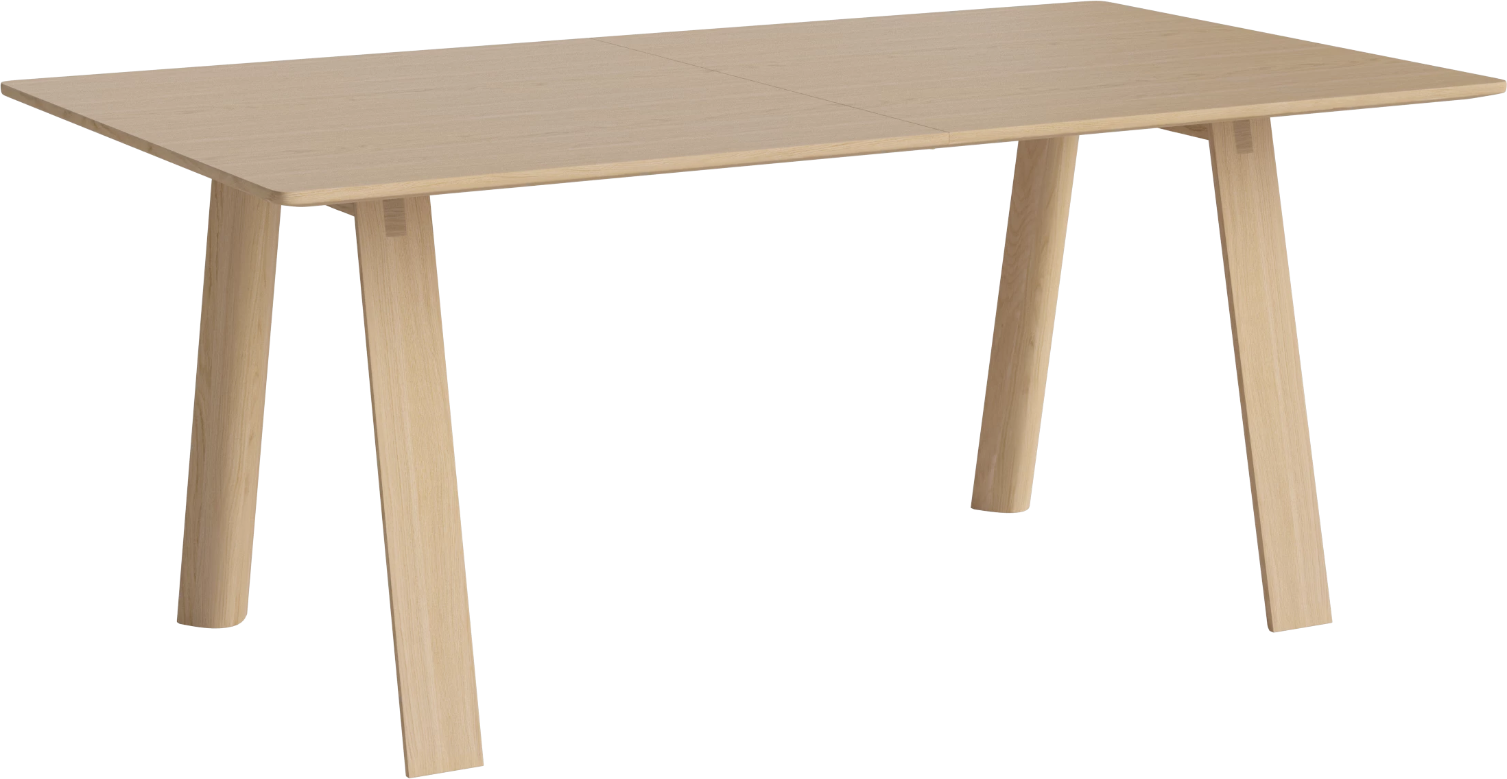 Hill folding table bleached oak wood