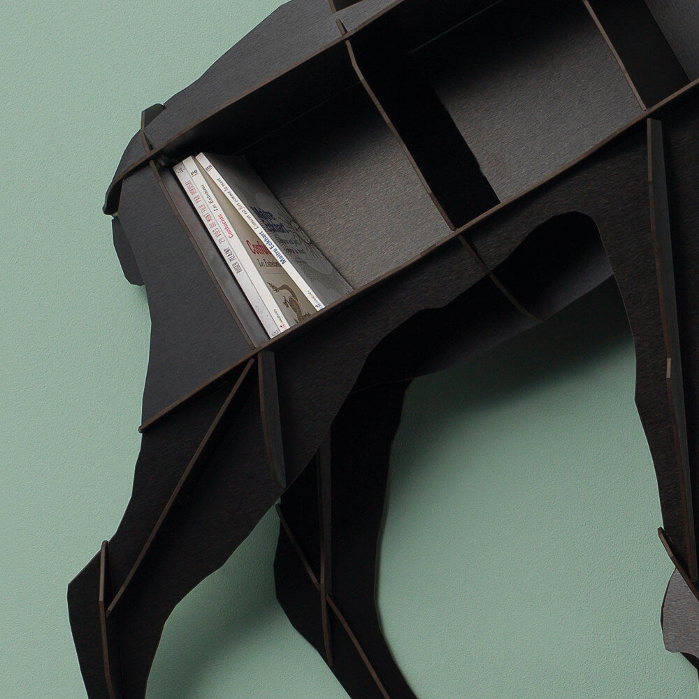 HORACE black wall shelf