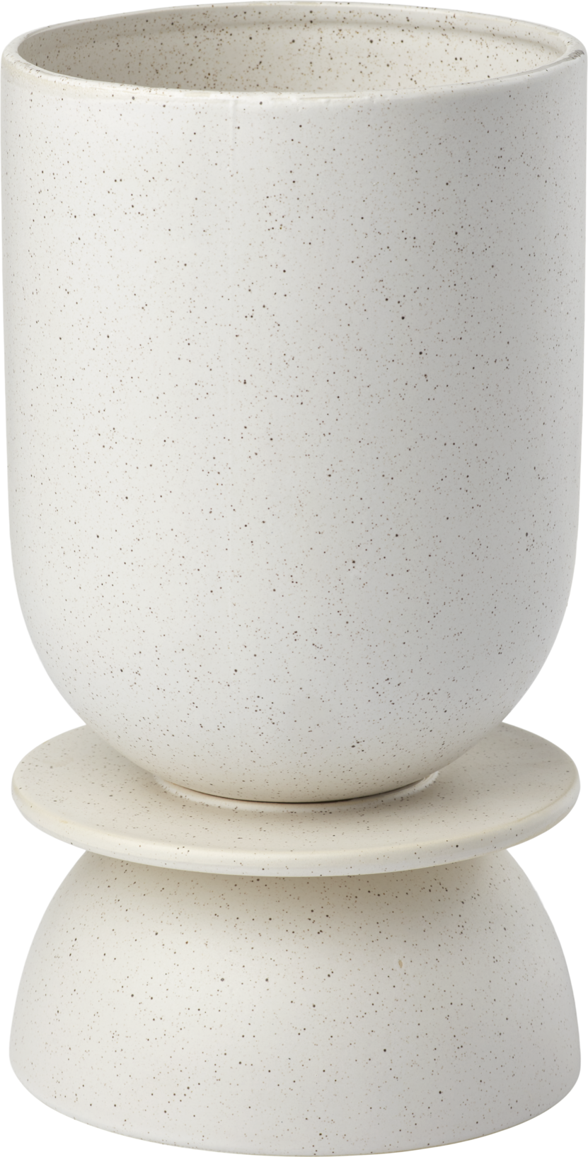 Hour vase white ceramics