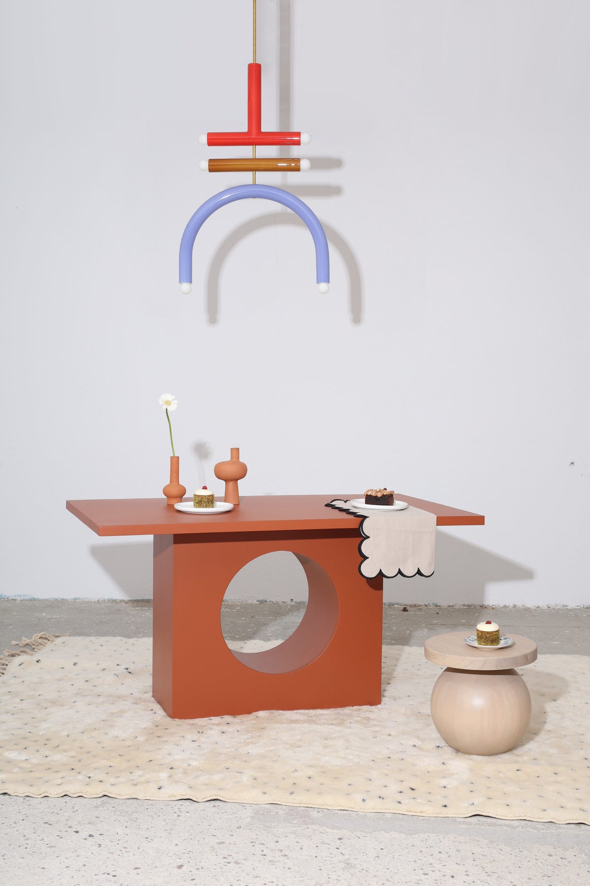 Coffee table wooden sleep