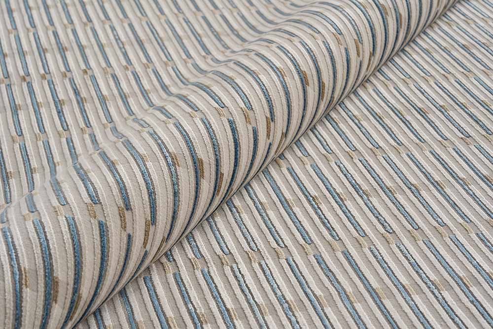 Teppich BLUE SHUTTER beige mit Blau