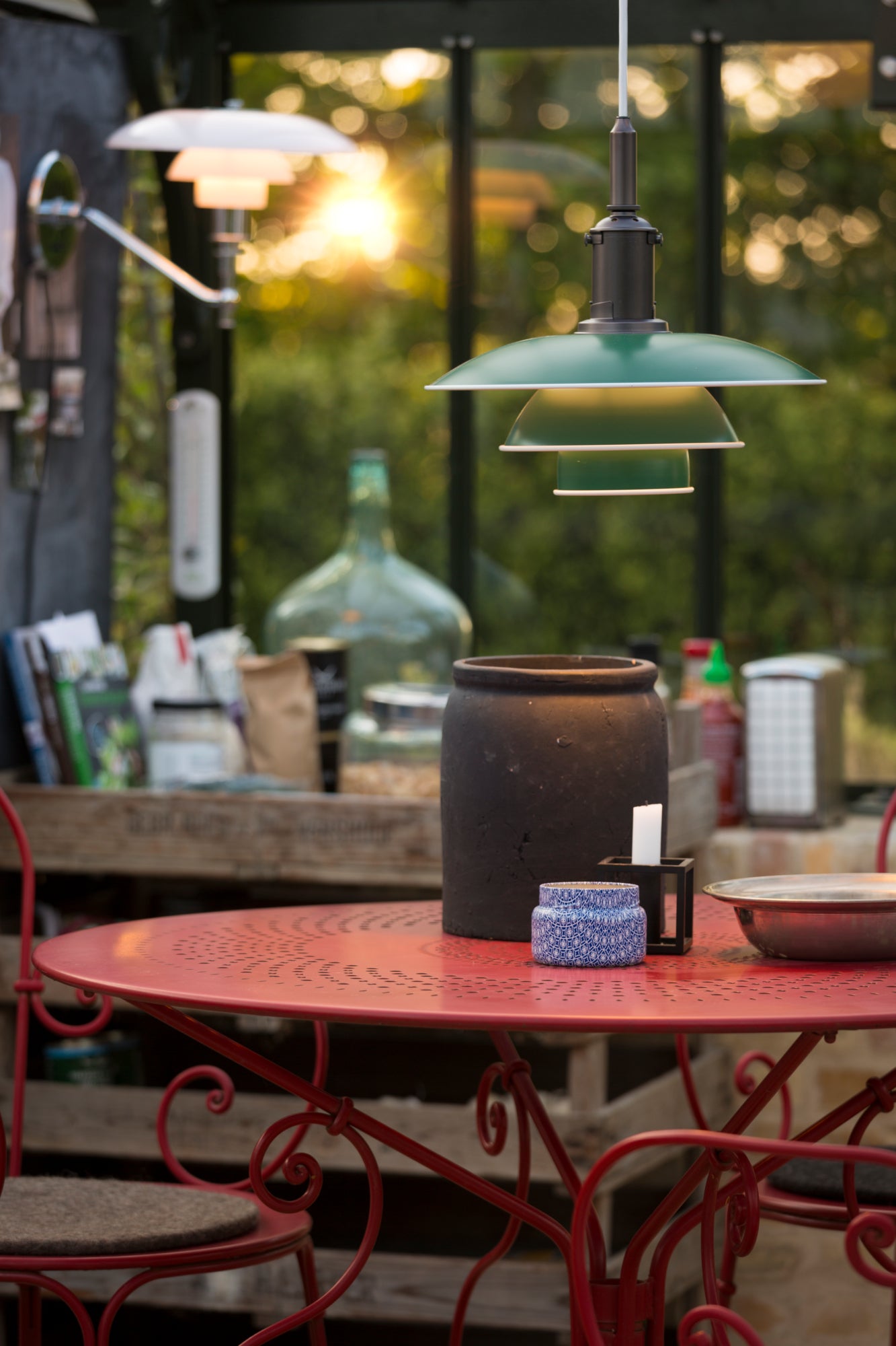 PH 3½-3 Green Pendant Lamp