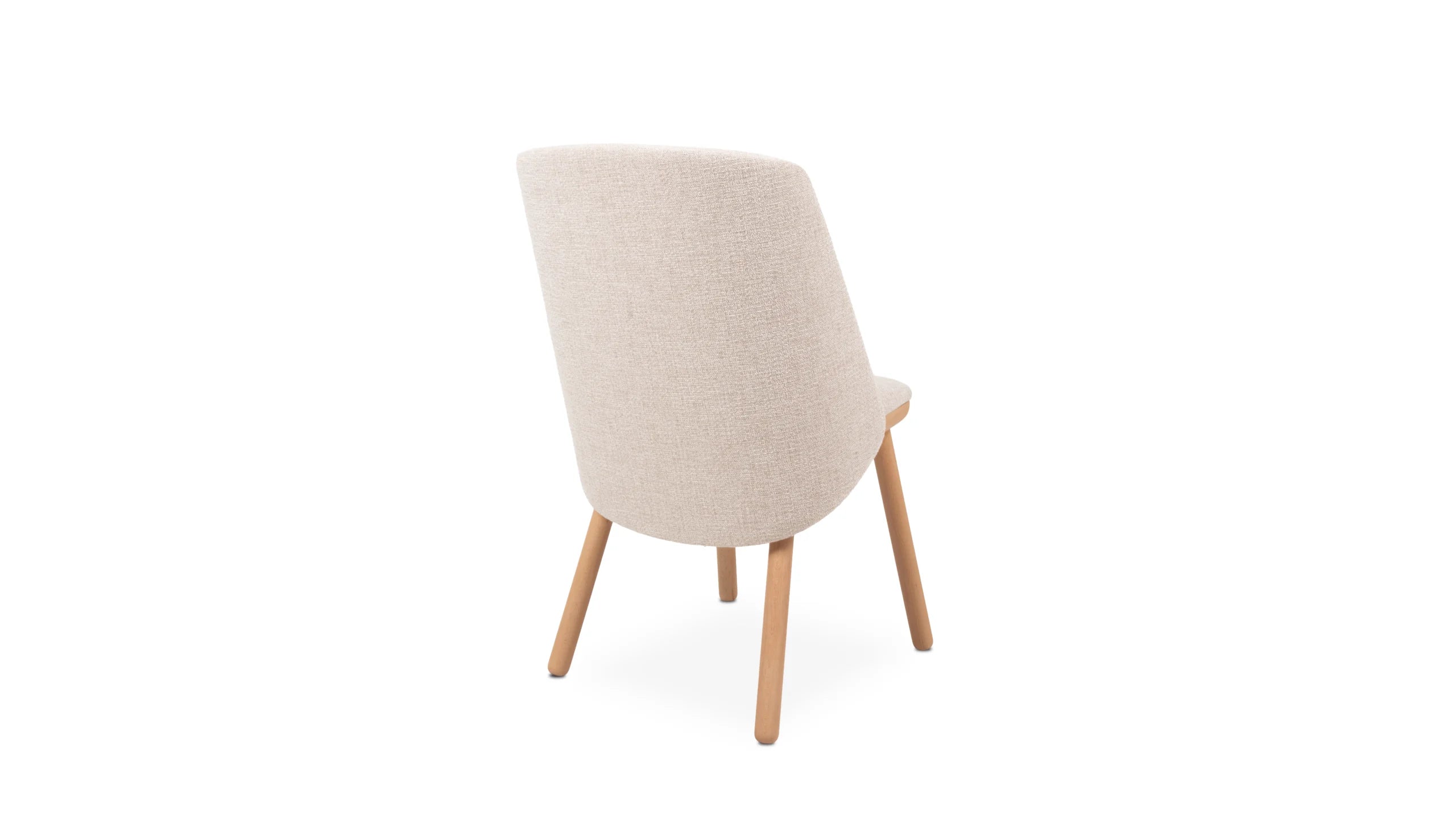 IKKOKU Chair upholstered with wooden base