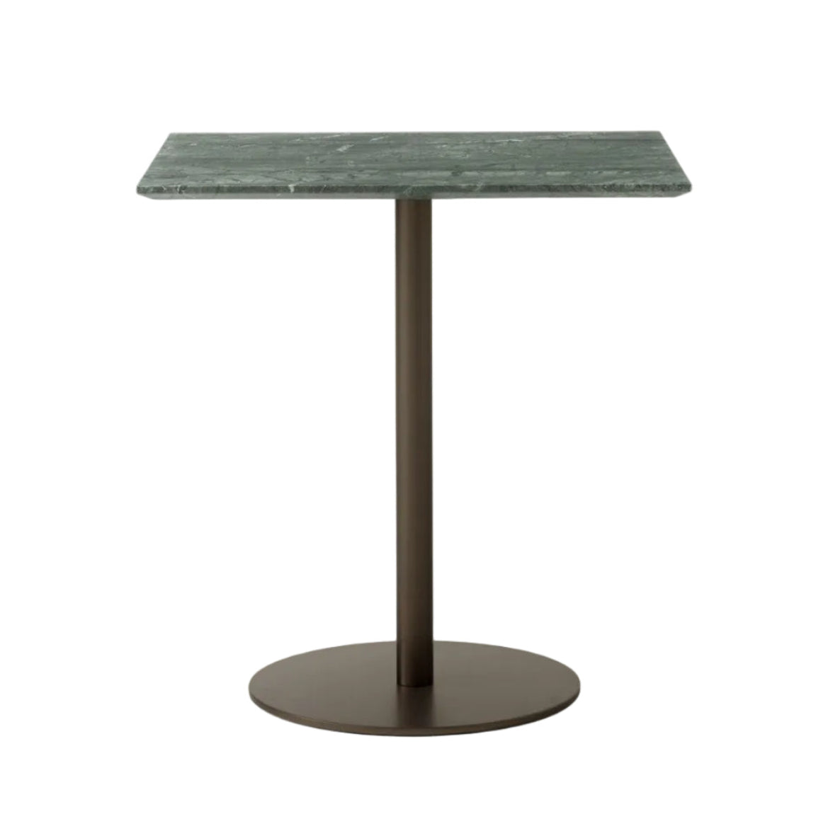 IN BETWEEN SK16 café table with green marble top and brown base
