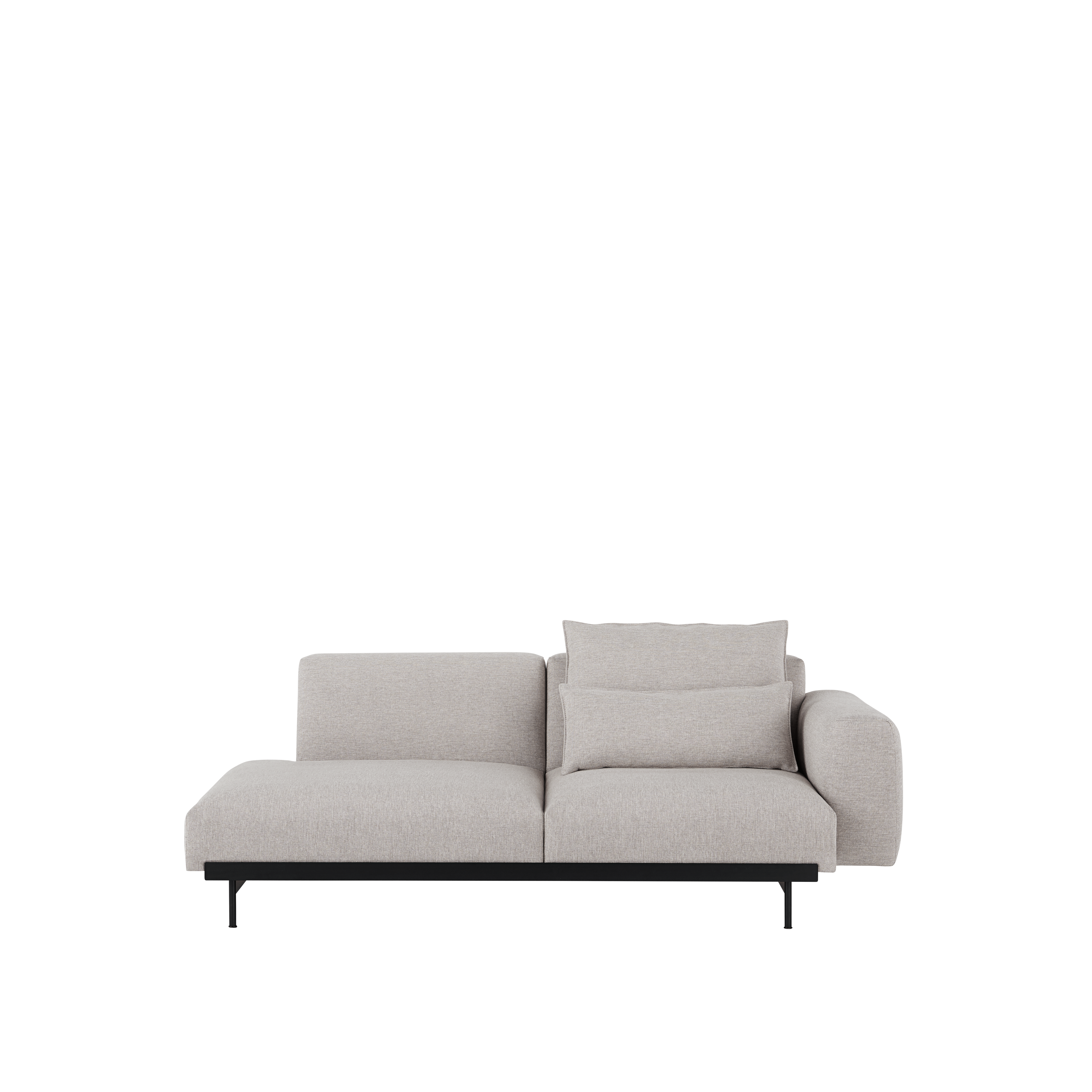 2-Seater Open Left-Arm Sofa IN SITU Upholstered