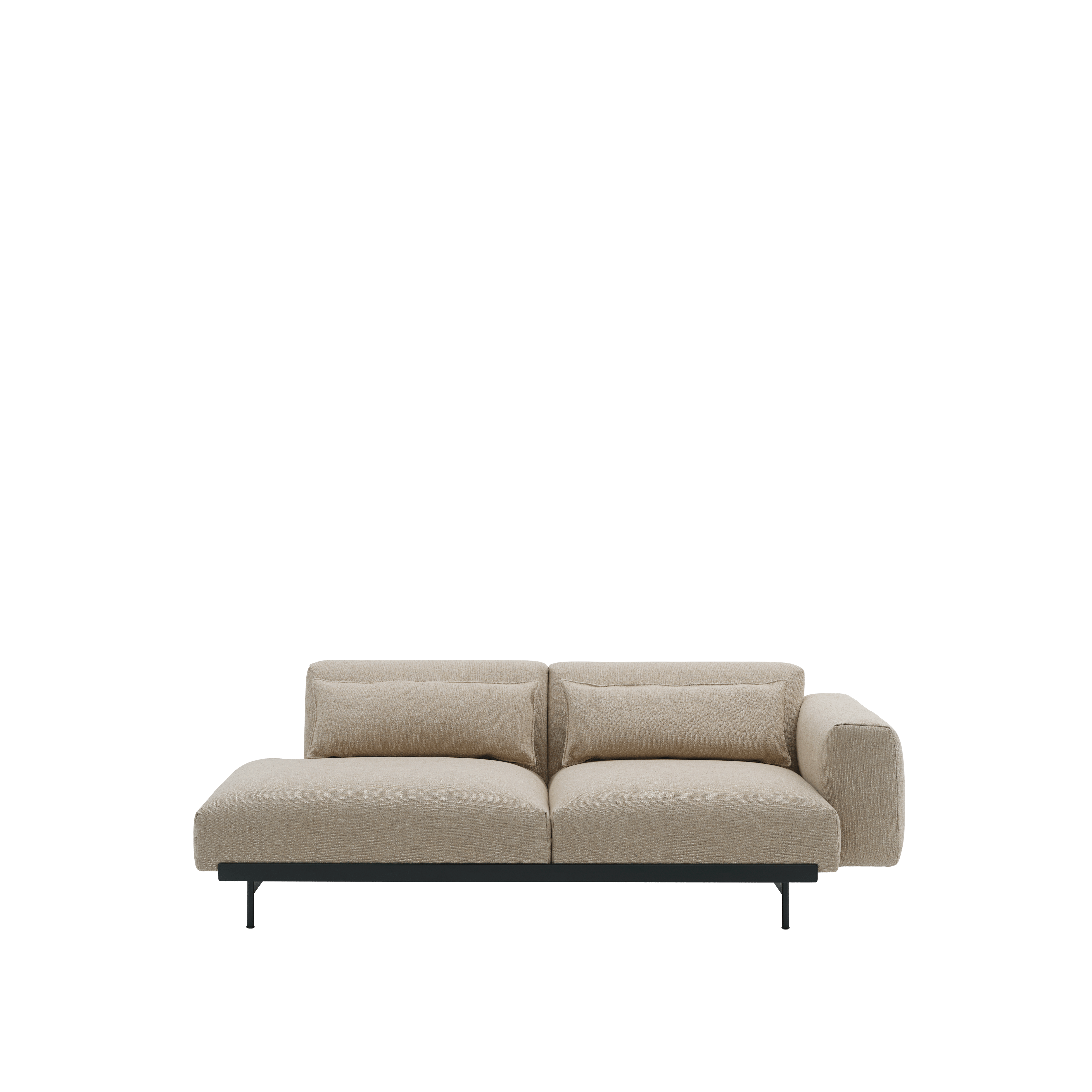 2-Seater Open Left-Arm Sofa IN SITU Upholstered