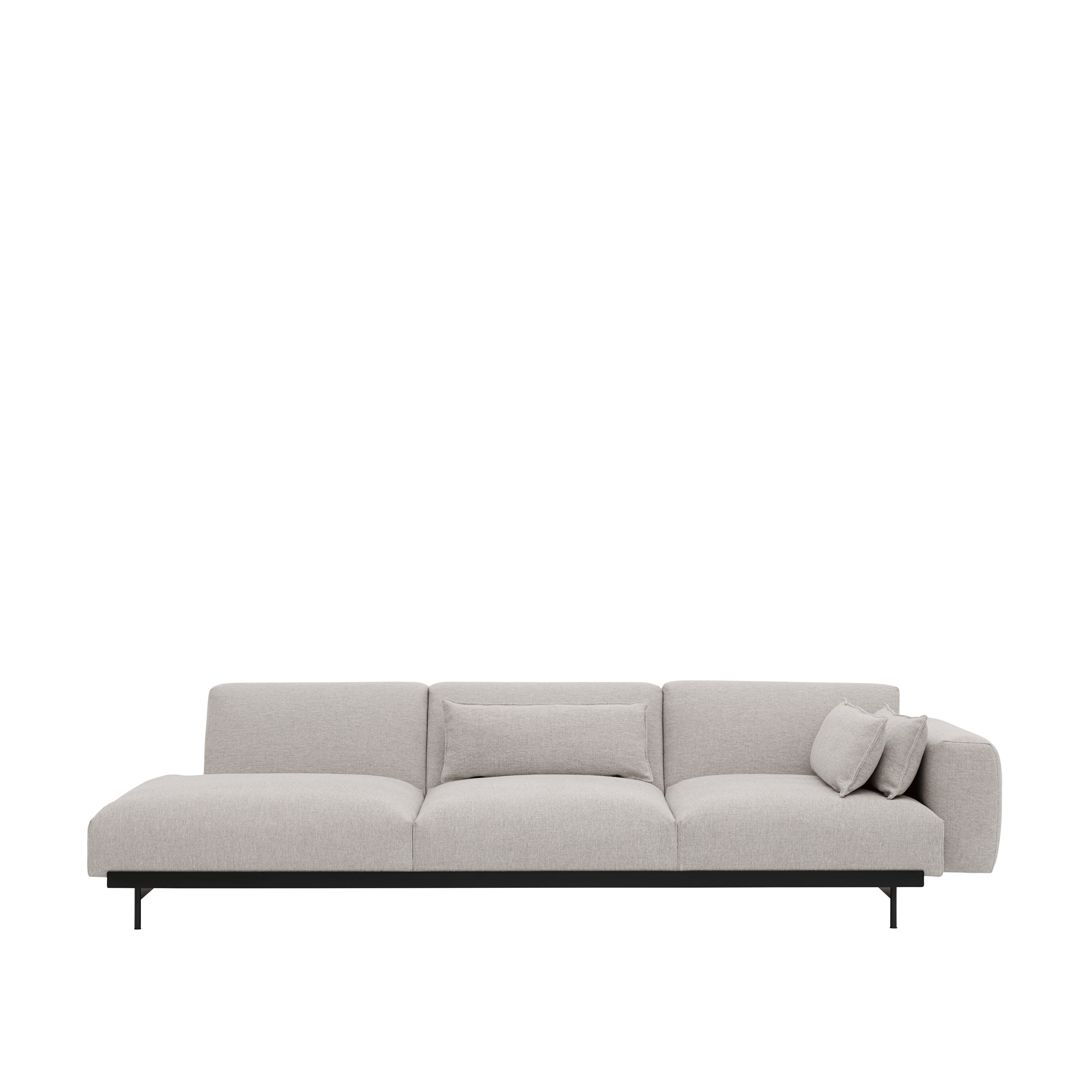 3-Seater Open Left-Arm Sofa IN SITU Upholstered
