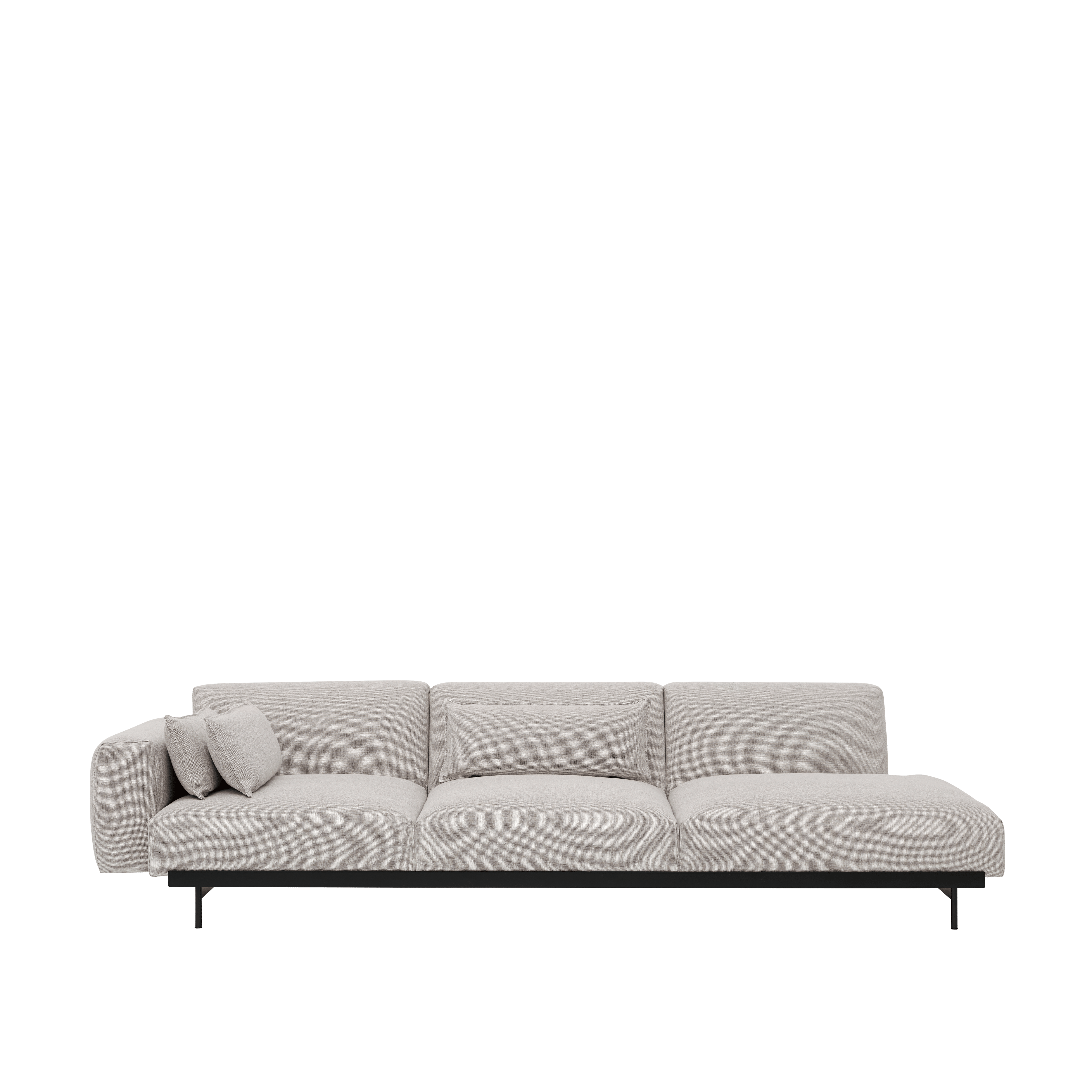3-Seater Open Right-Facing Sofa IN SITU Upholstered