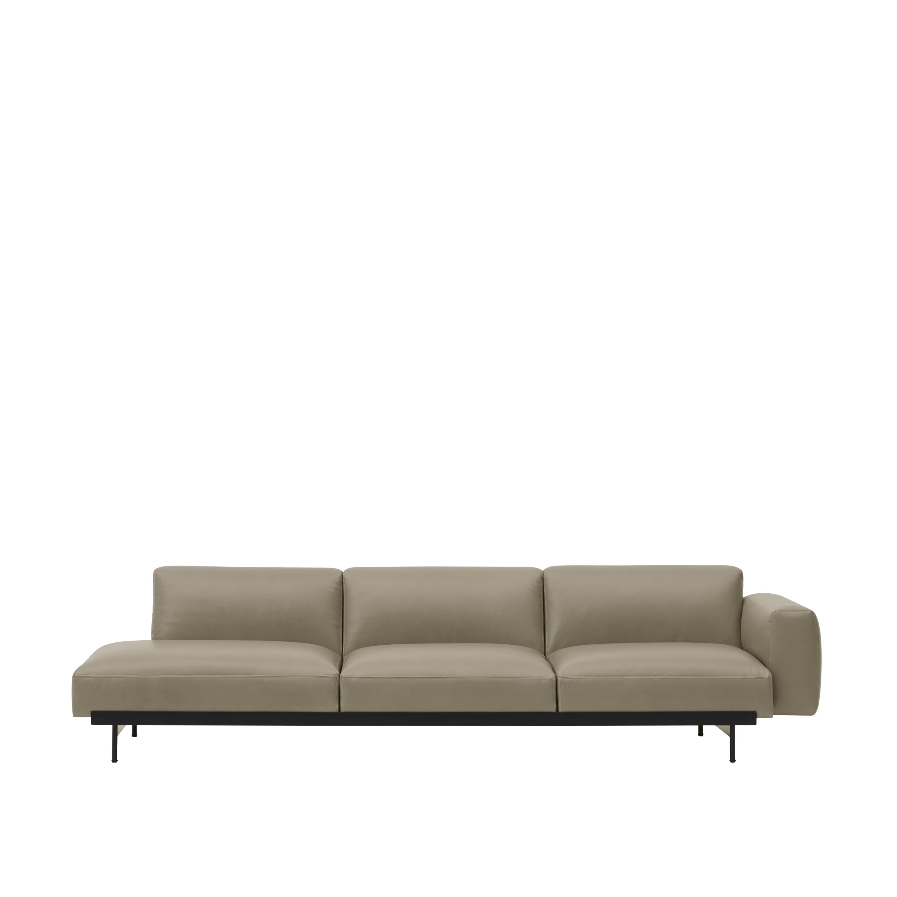 3-Seater Open Left-Arm Sofa IN SITU Upholstered