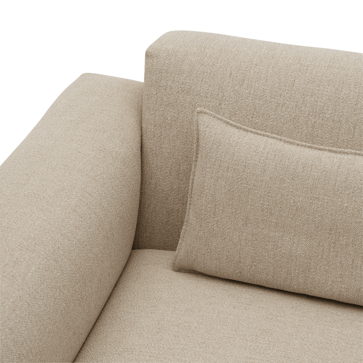 2-Seater Open Right-Arm Sofa IN SITU Upholstered