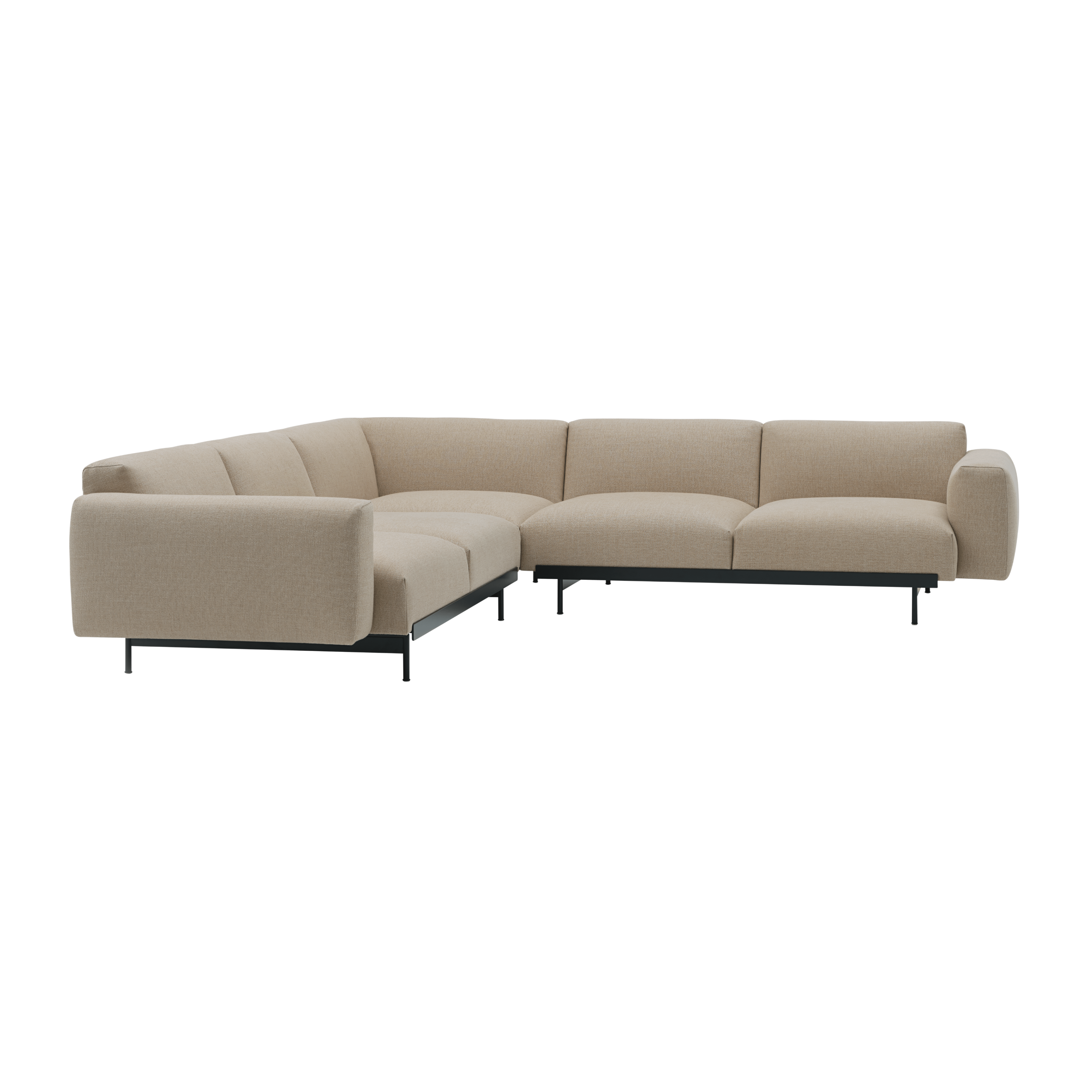 Symmetrical corner sofa IN SITU upholstered