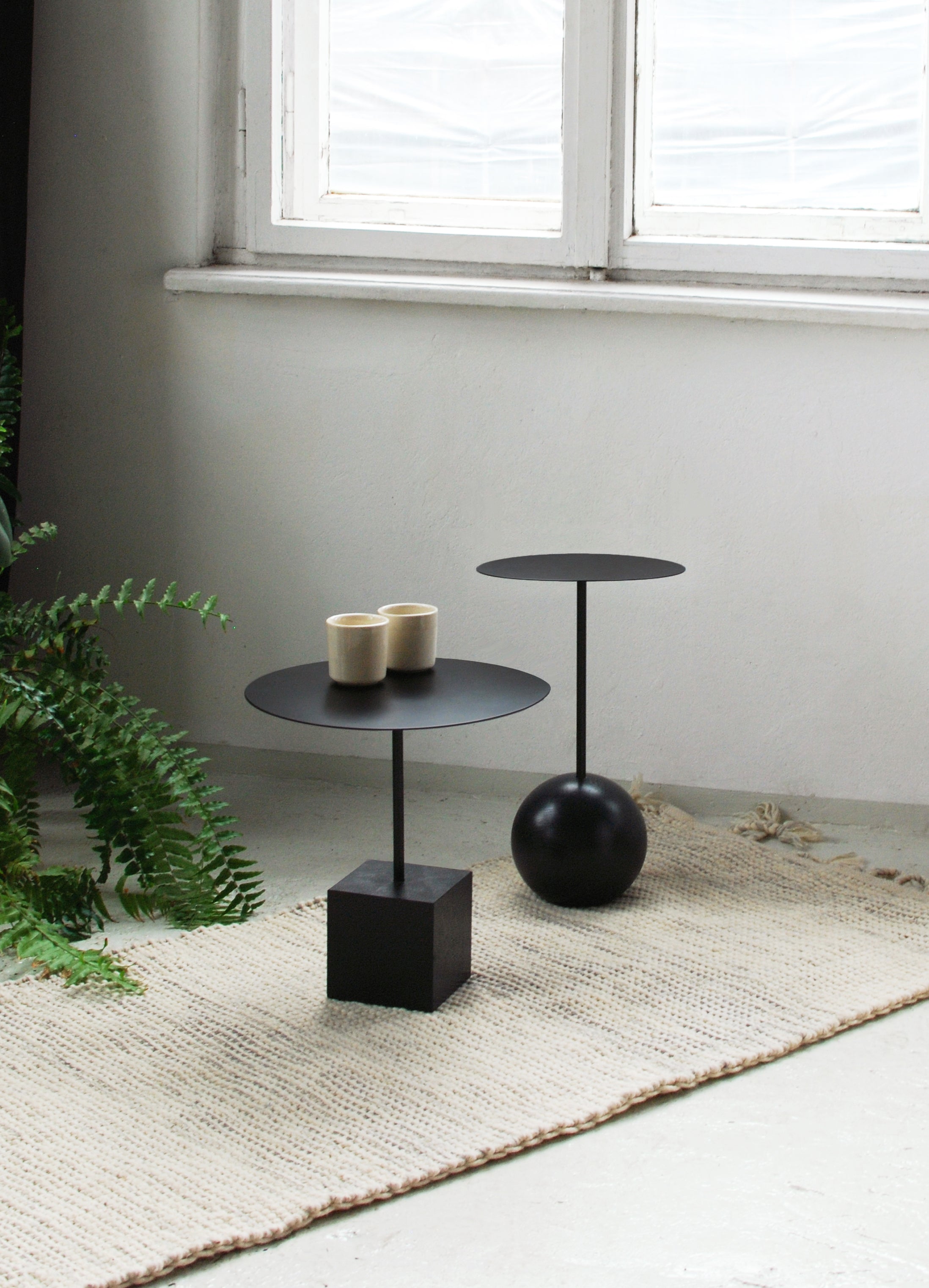 SU Coffee Table Wood and Steel