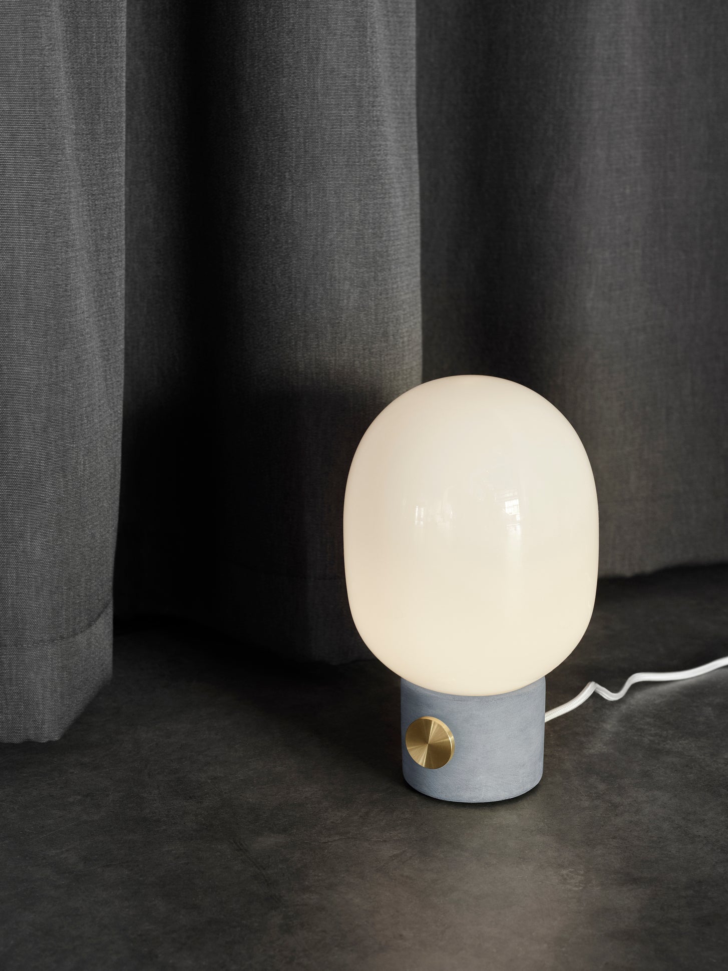 JWDA Table Lamp Blown Glass with Brass Base