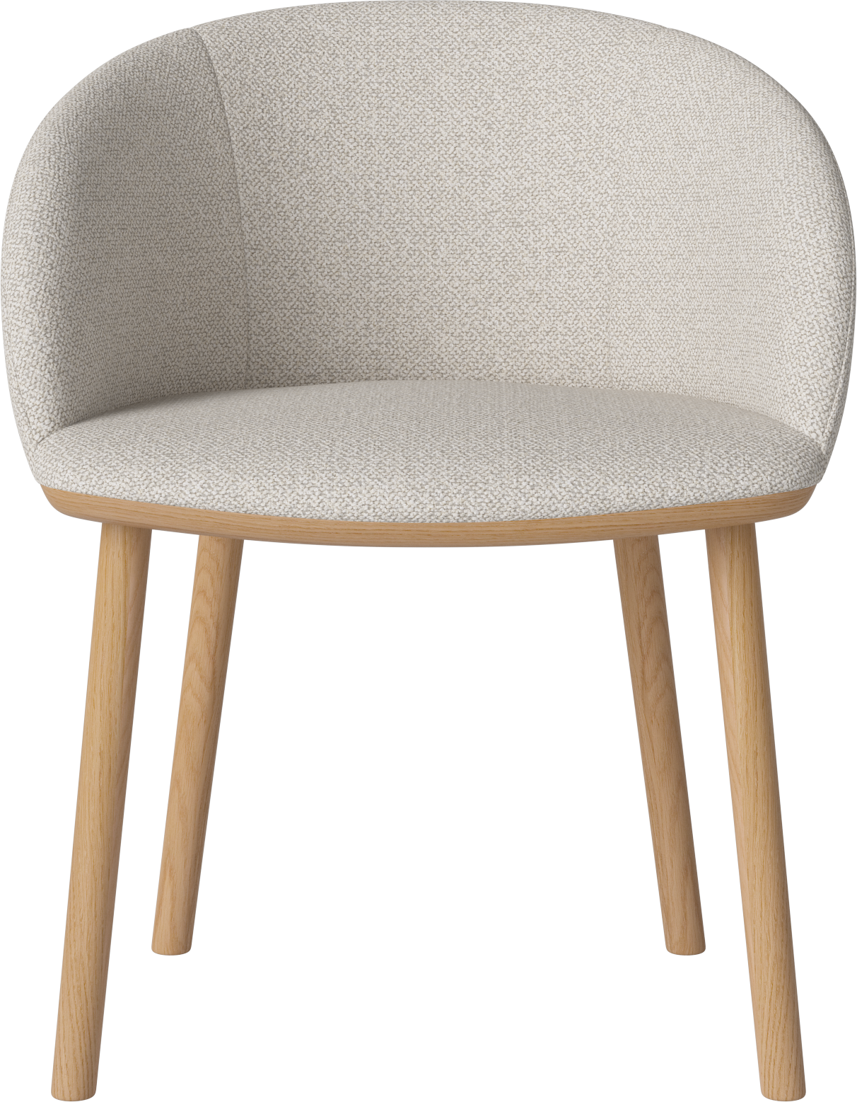 JIN Upholstered chair base of oak wood