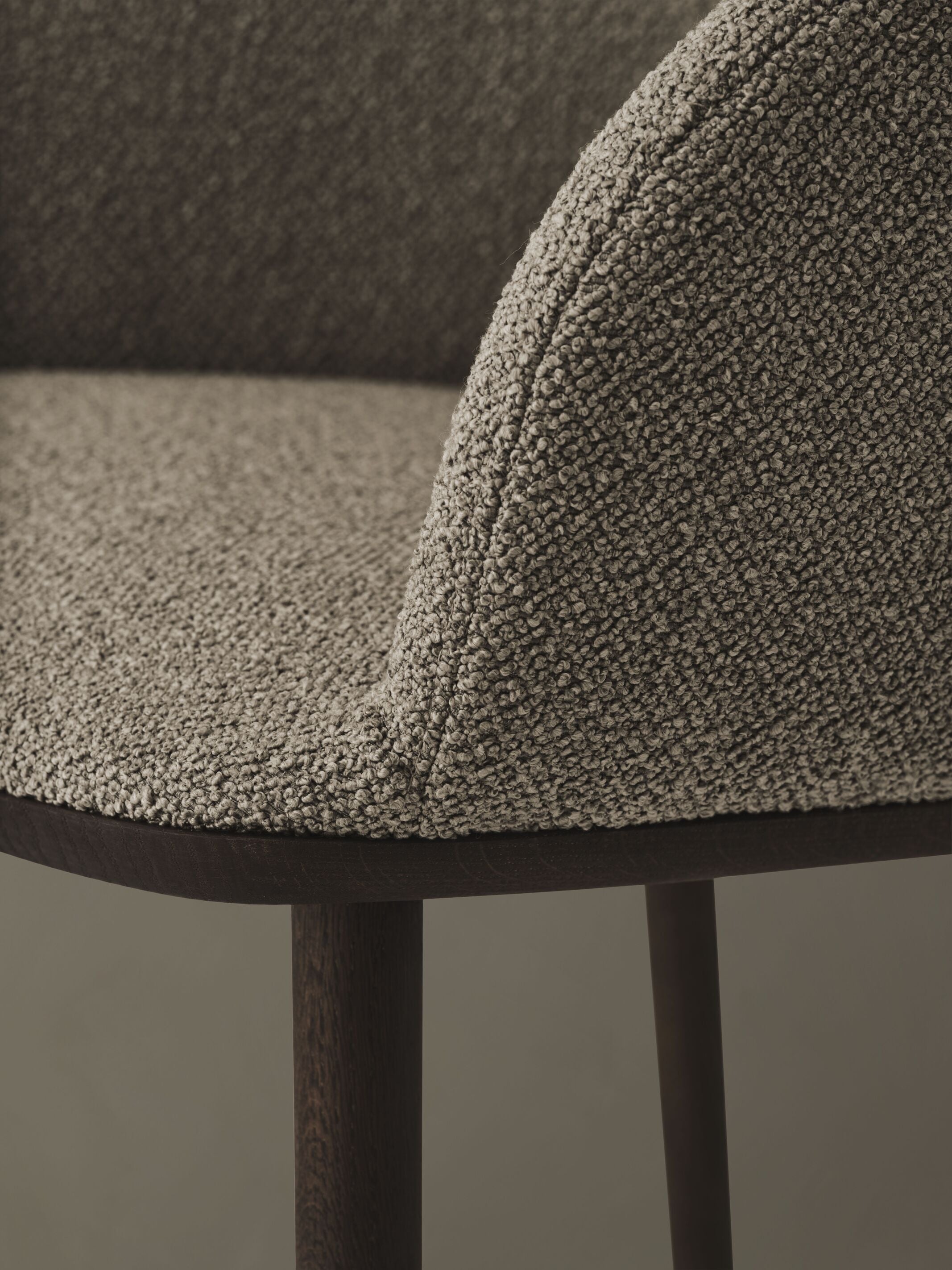 JIN Upholstered chair base of oak wood