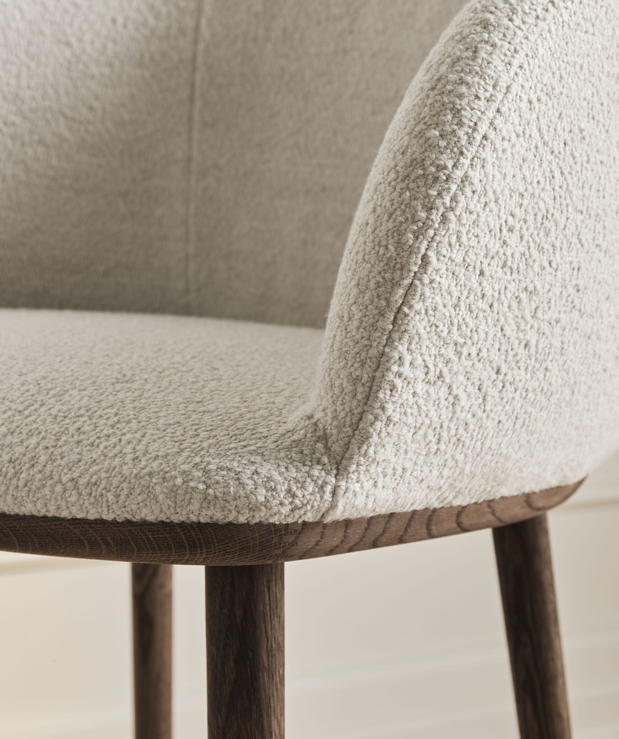 JIN Upholstered chair base of oak wood