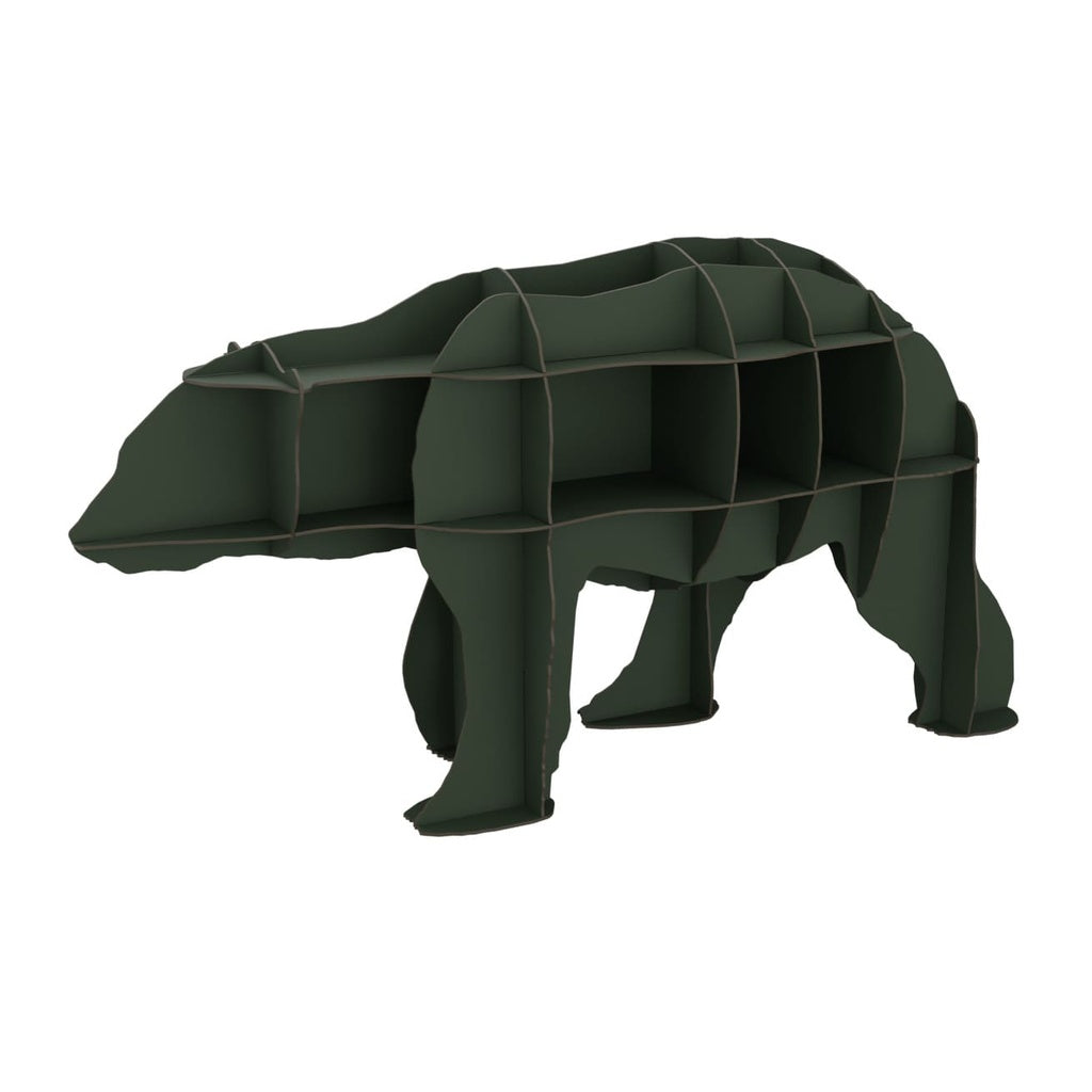 JUNE Dark Green Bookcase