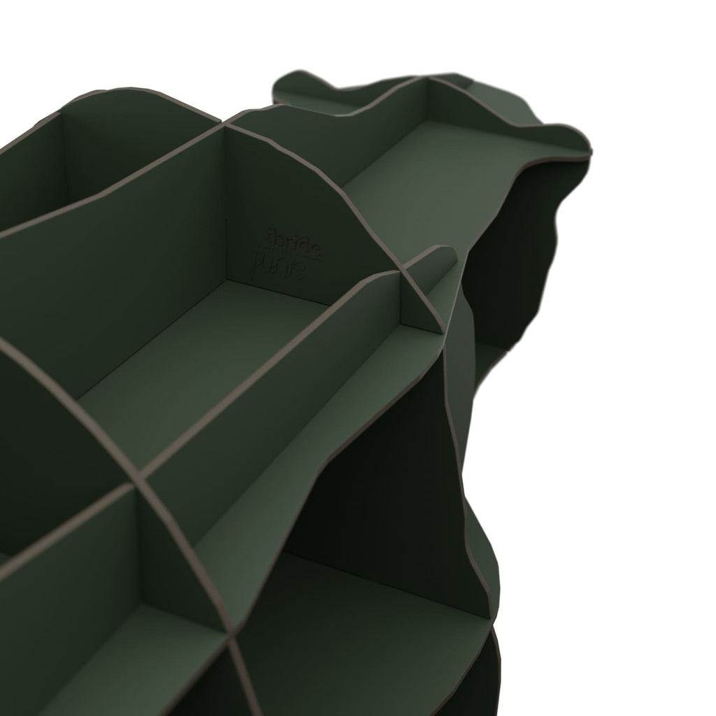 JUNE Dark Green Bookcase