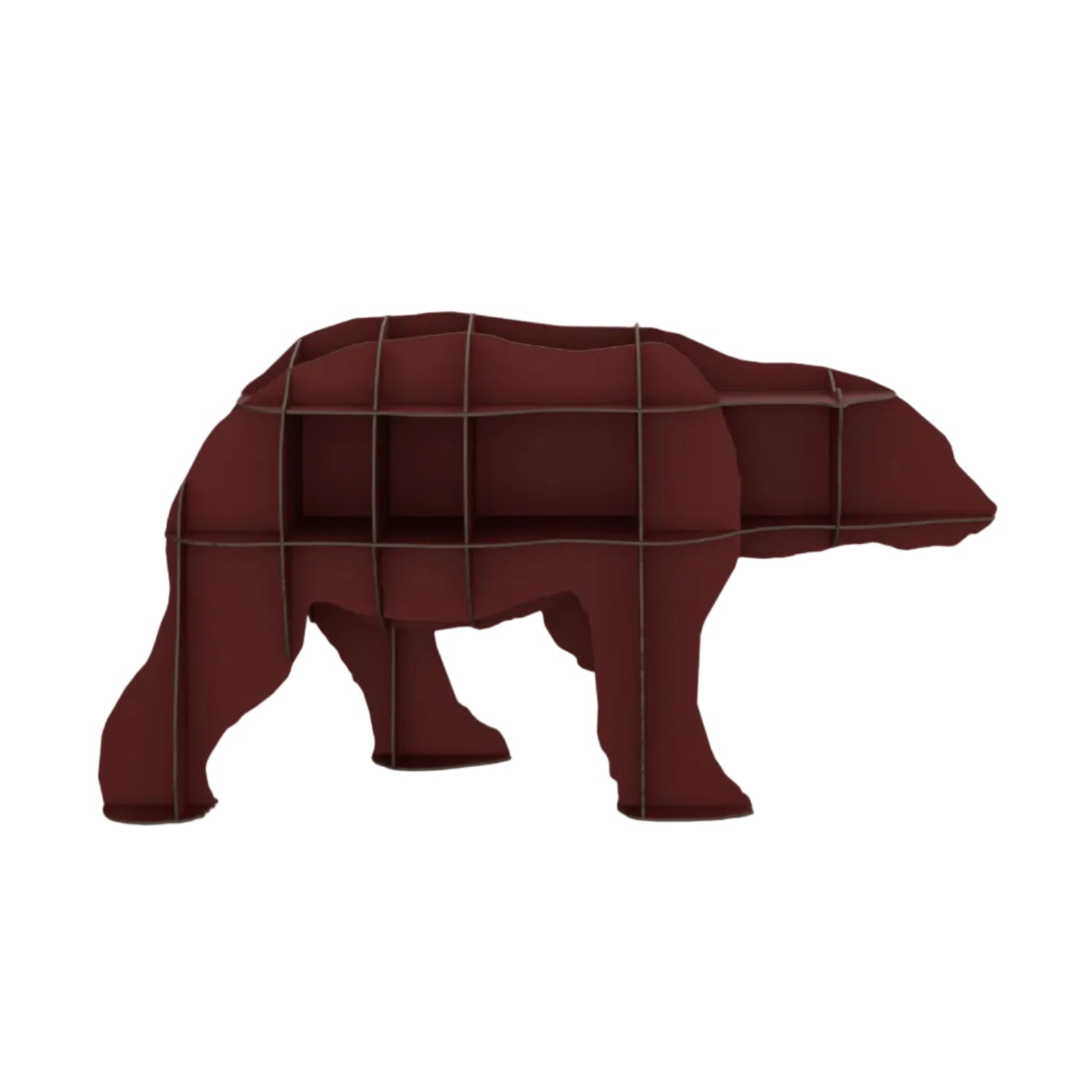 JUNE Burgundy Bookcase