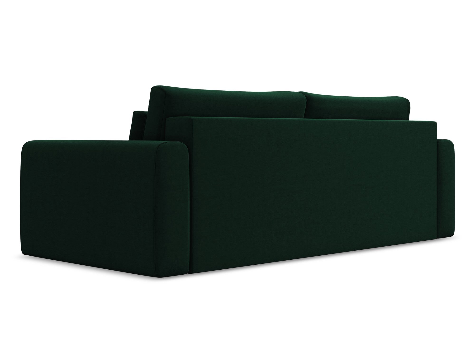 Velvet 3-Seater Sofa with Sleeping Function KAPUA Bottle Green
