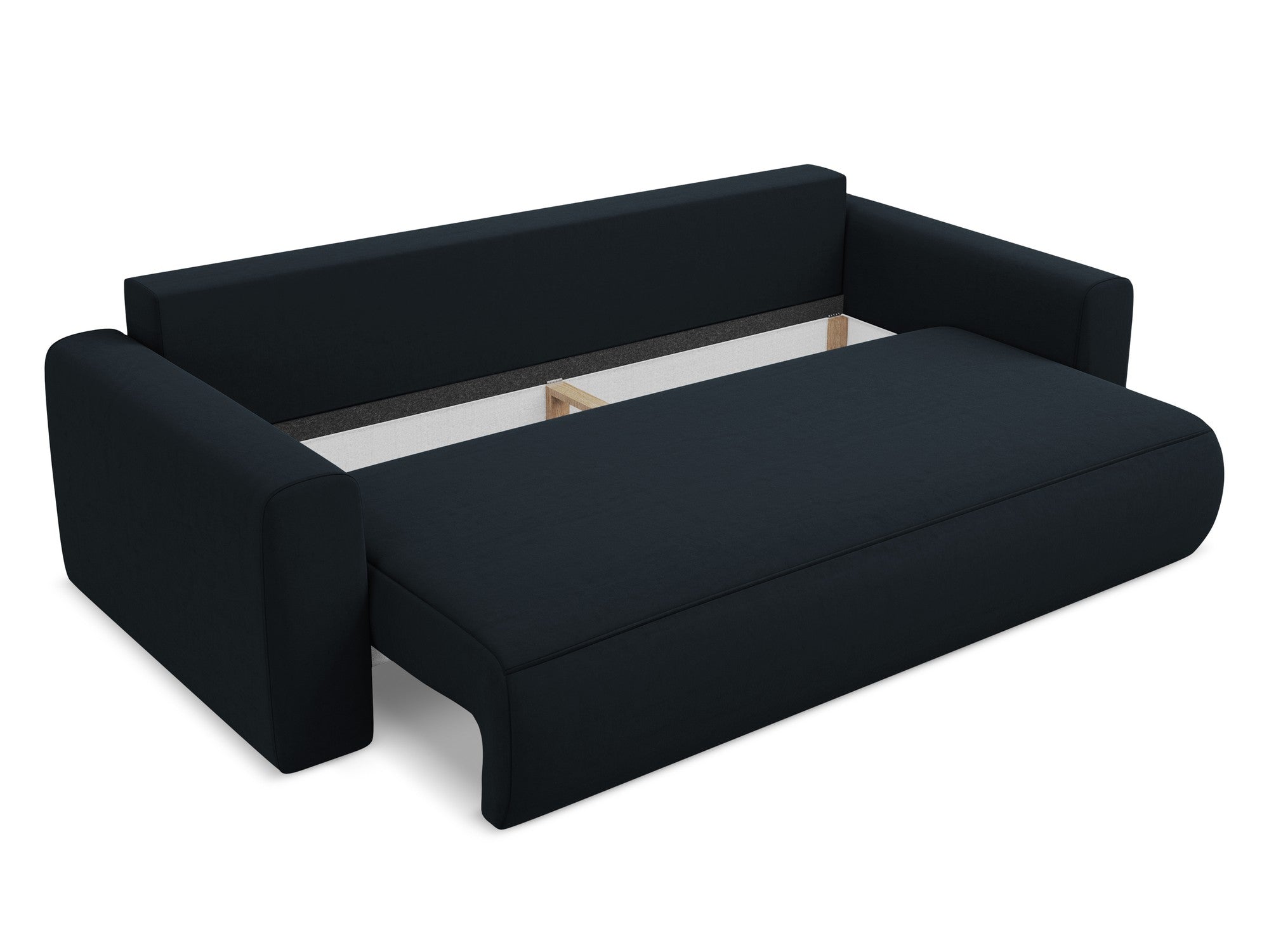 Velvet 3-Seater Sofa with Sleeping Function KAPUA Royal Blue