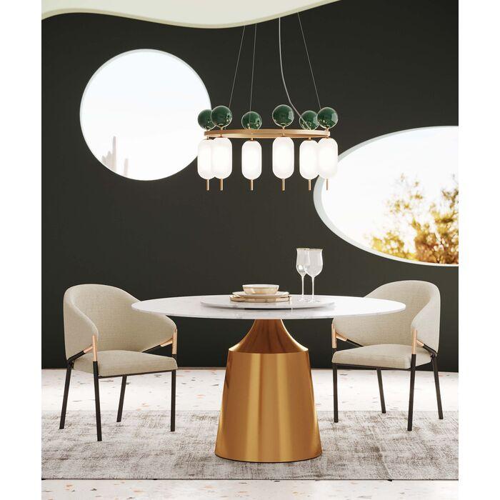 Charleston Green Hanging Lamp mit Golden
