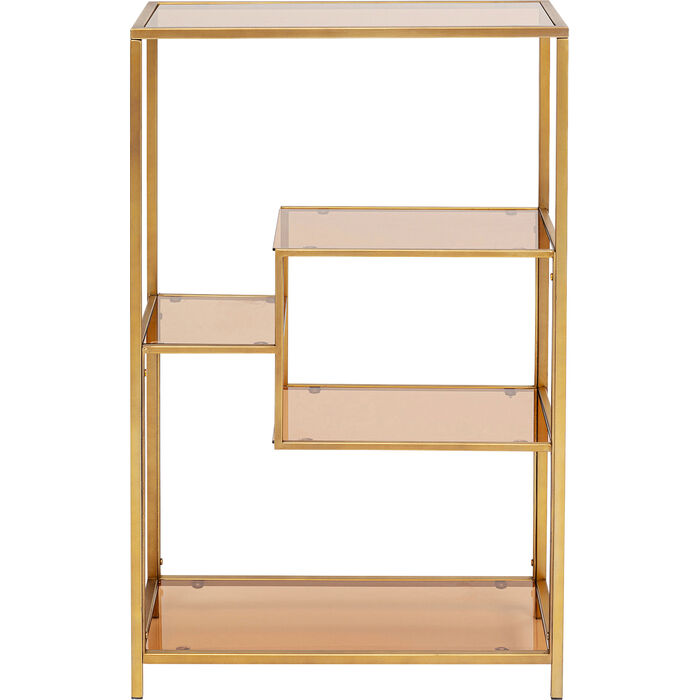Low golden loft shelf