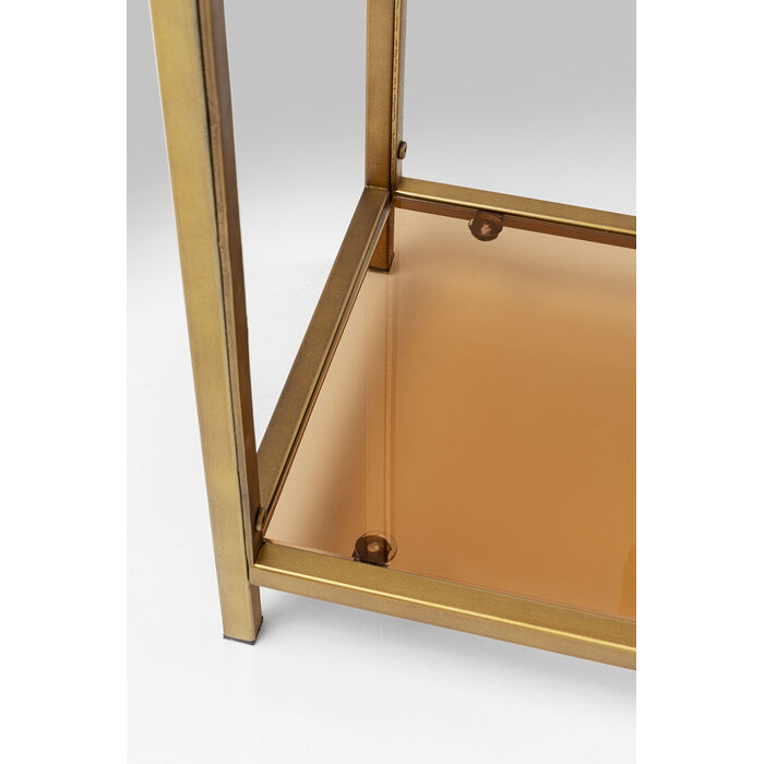 Low golden loft shelf