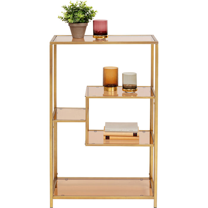 Low golden loft shelf
