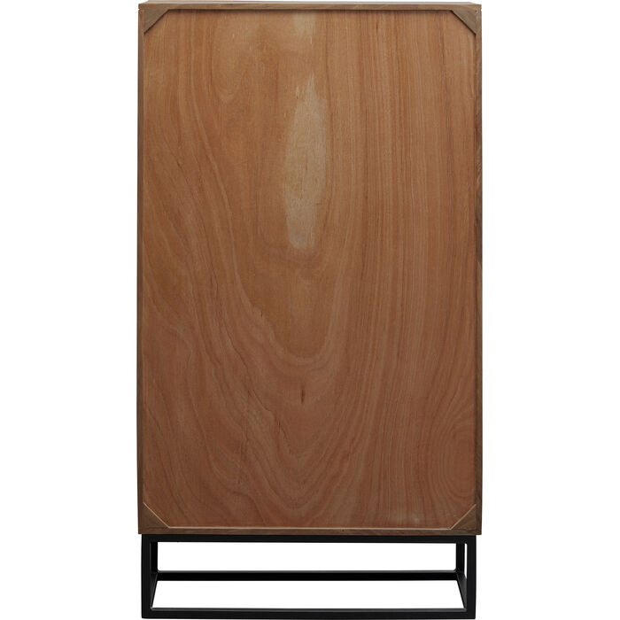 Madeira wardrobe solid wood with a black base