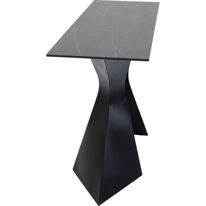 Gloria black ceramics console