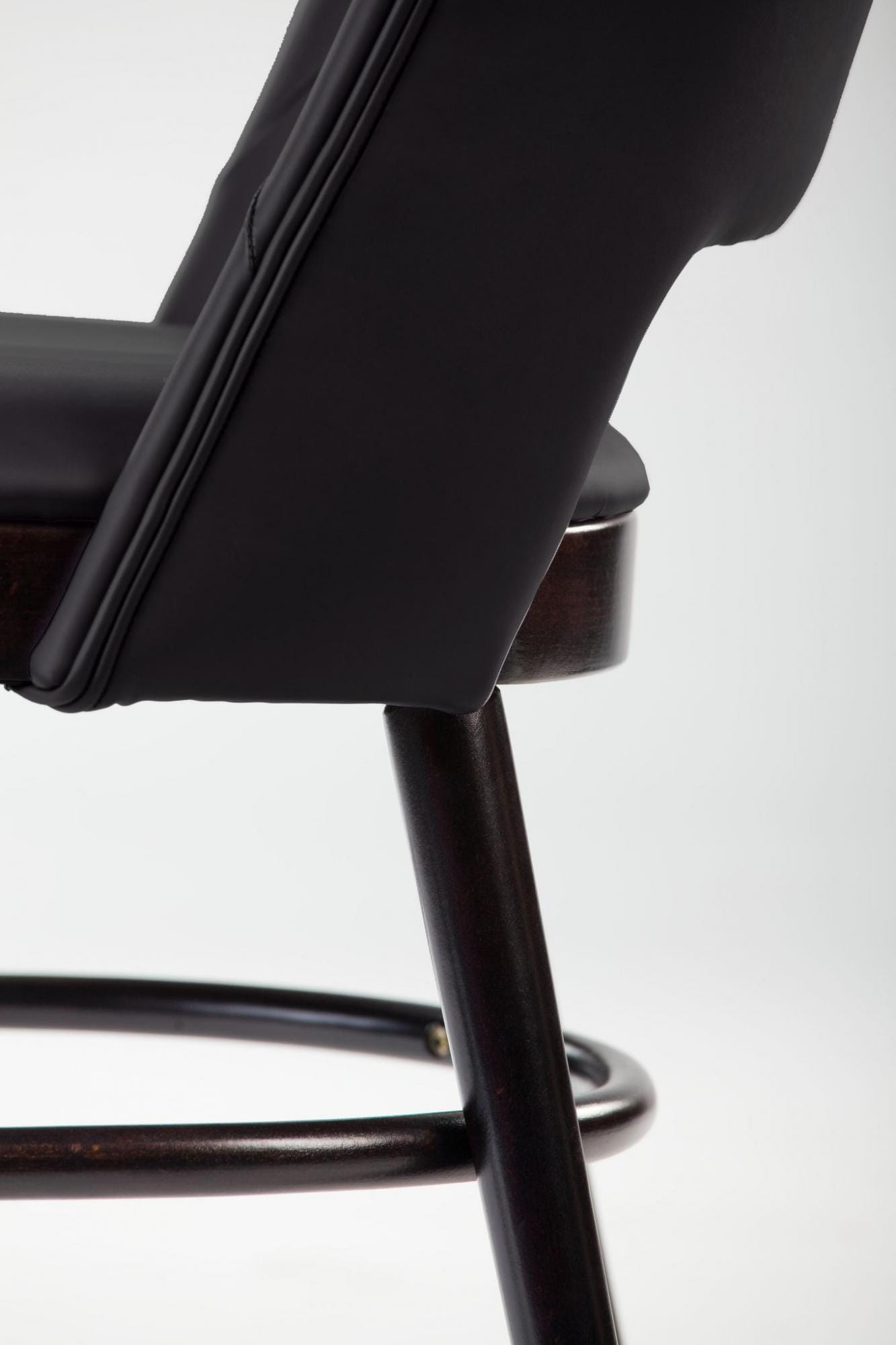 SHELL A-0045 chair upholstered with a beech base [Julia]