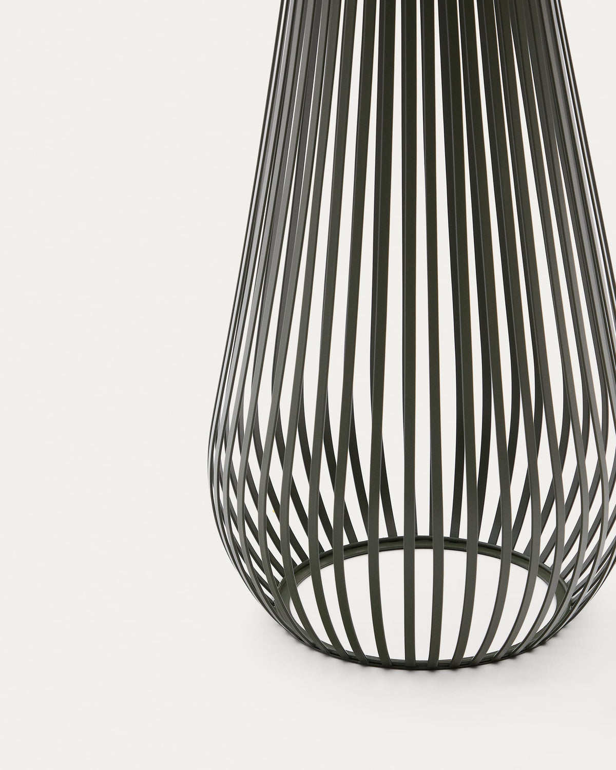 Lampa podłogowa ogrodowa solarna REIBA zielony metal – ujęcie 7