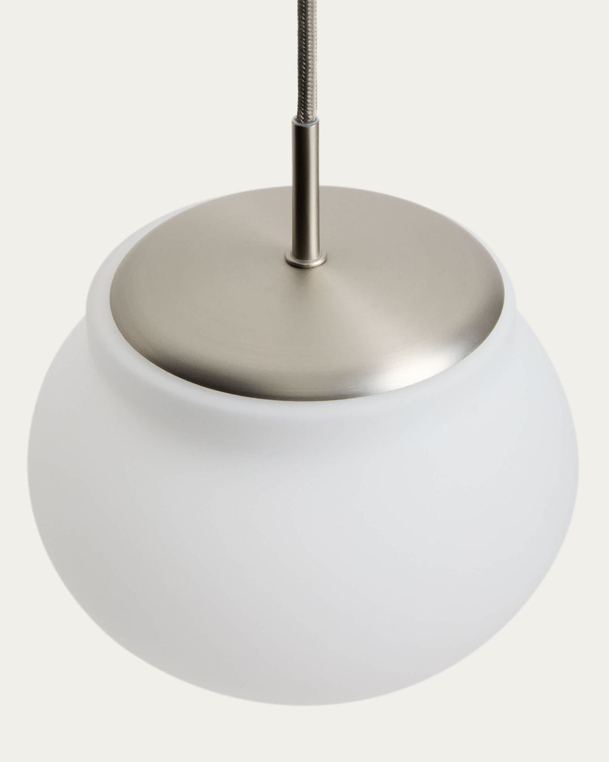 Lampa wisząca LED LERUNA matowe szkło i ocynkowany metal – ujęcie 4