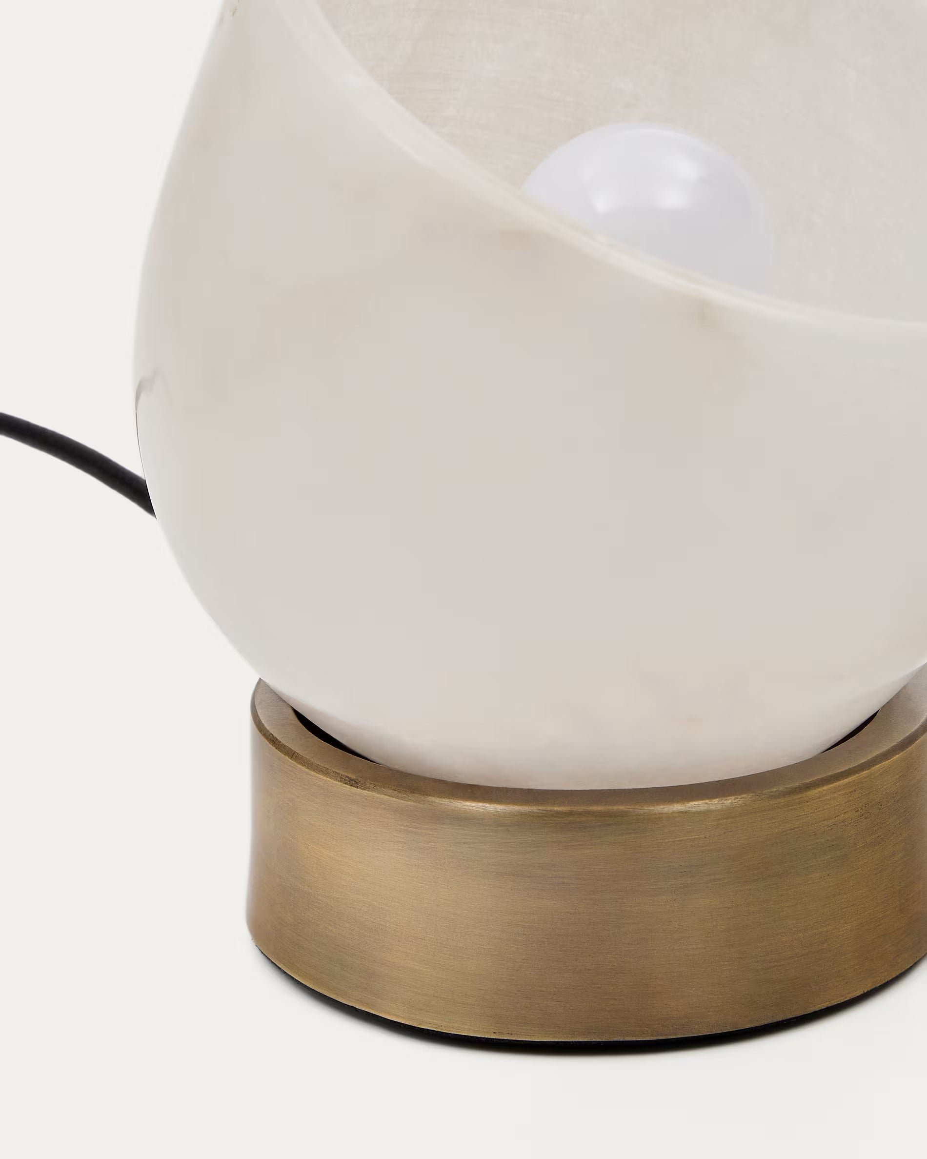 Tischlampe SHENLI Alabaster und Messing
