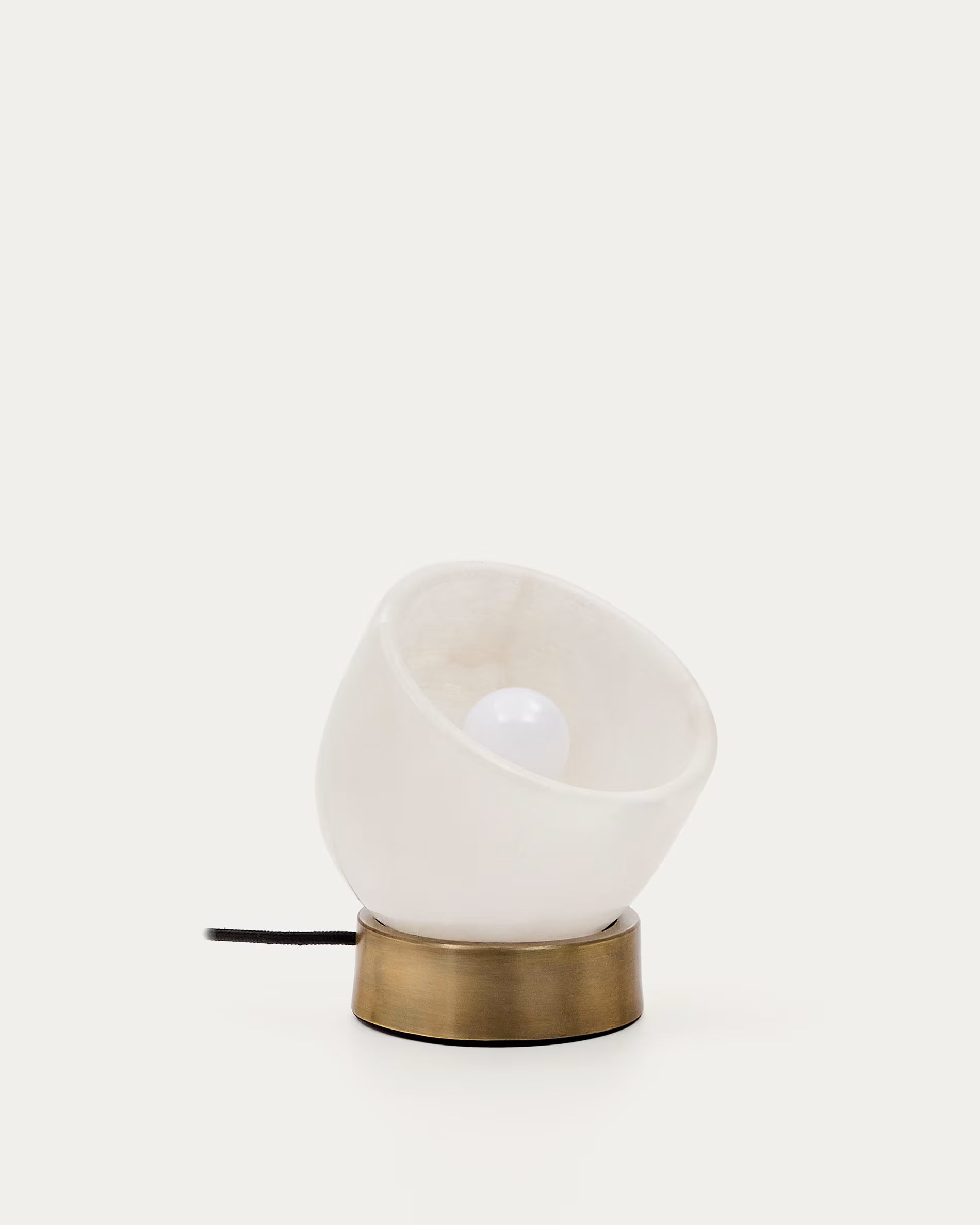 Tischlampe SHENLI Alabaster und Messing