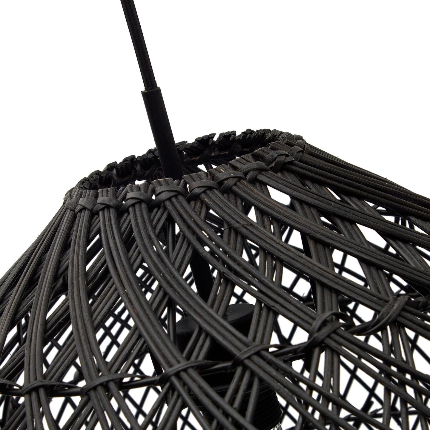 Lampa wisząca DOMITILA czarny rattan La Forma    Eye on Design