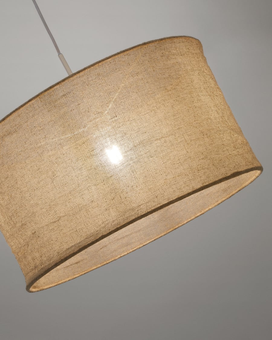 Laircut of hanging lamp Mariela beige linseed