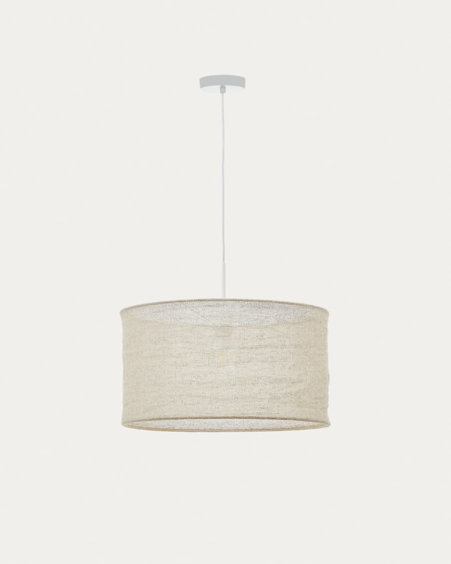 Laircut of hanging lamp Mariela beige linseed