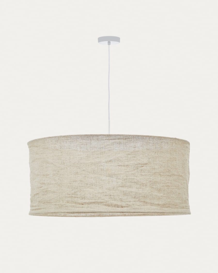 Laircut of hanging lamp Mariela beige linseed