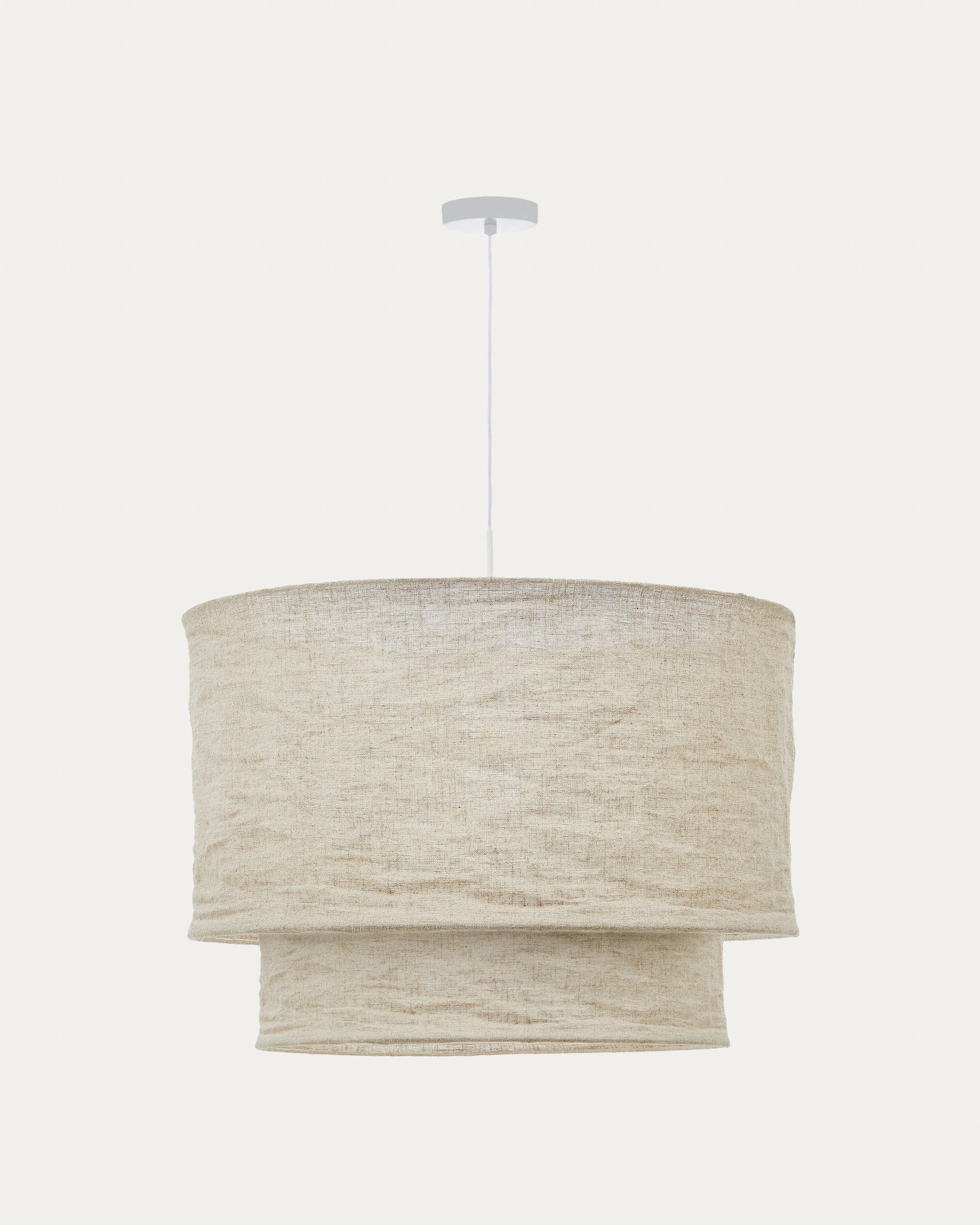 Laircut of hanging lamp Mariela beige linseed