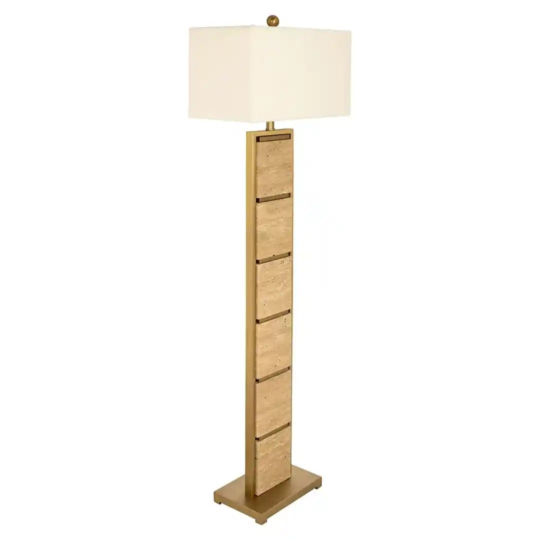 MEYRA floor lamp brown marble