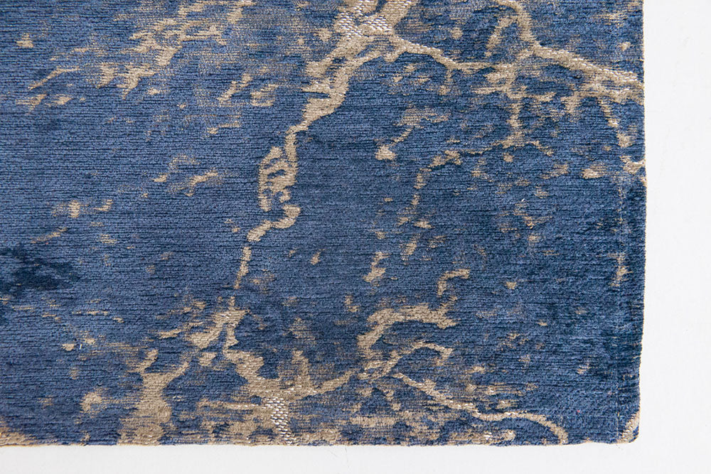 Cracks Abyss Blue Carpet Blue