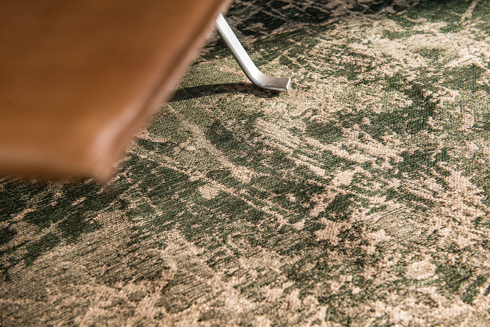 Cracks Dark Pine Green Carpet