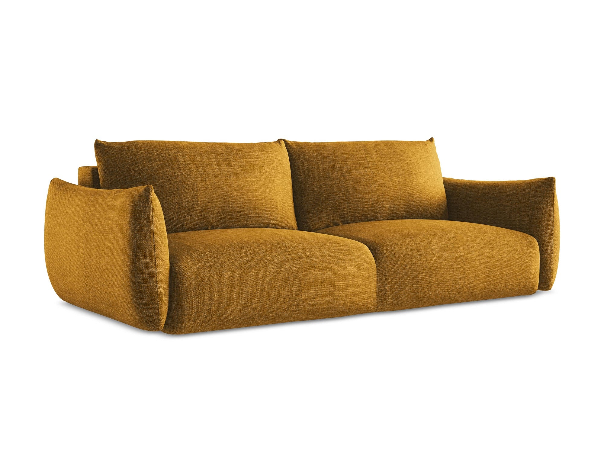 3-Seater Sofa with Sleeping Function LEILA Mustard