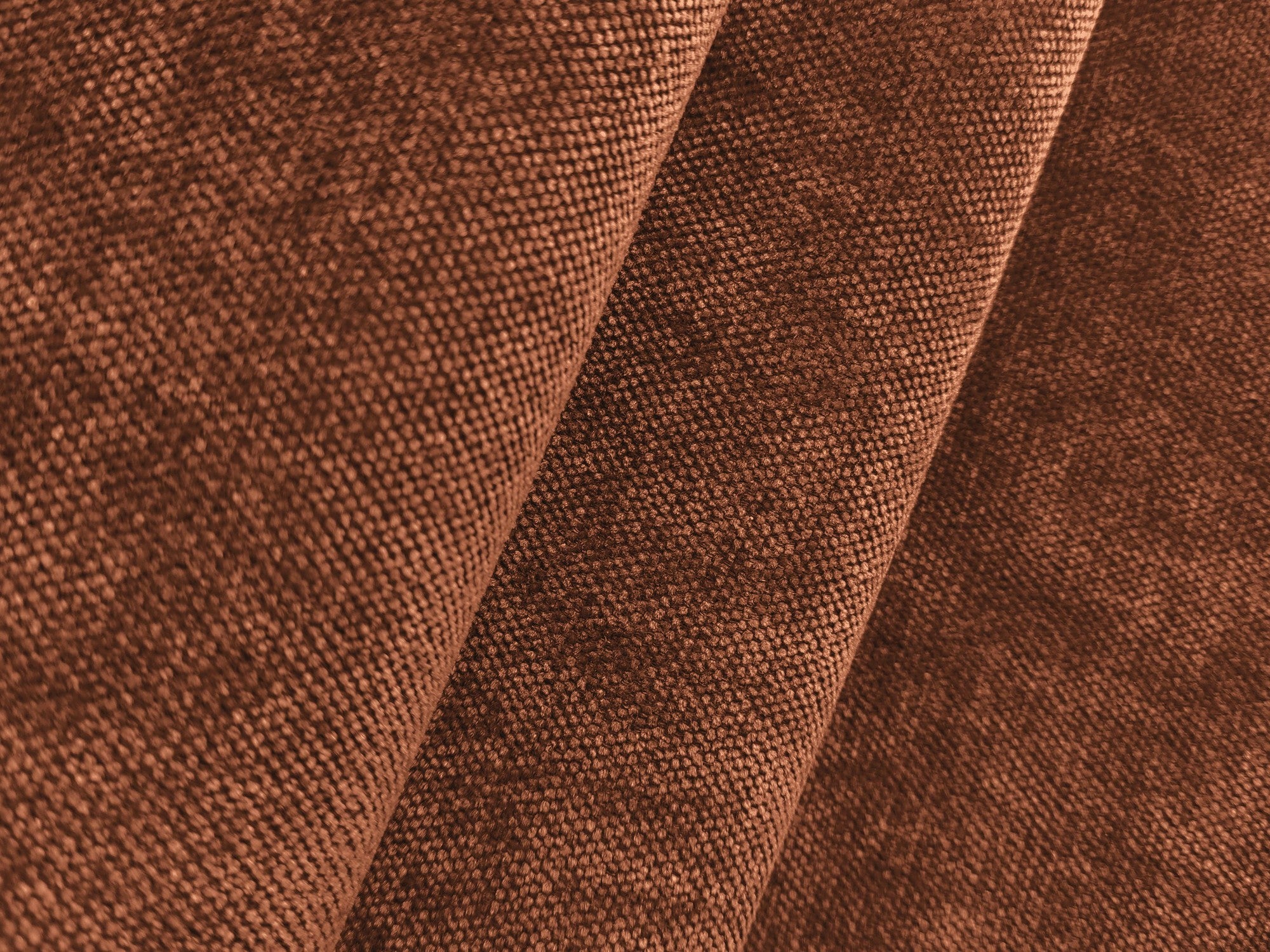 3-Seater Sofa with Sleeping Function LEILA Terracotta Chenille