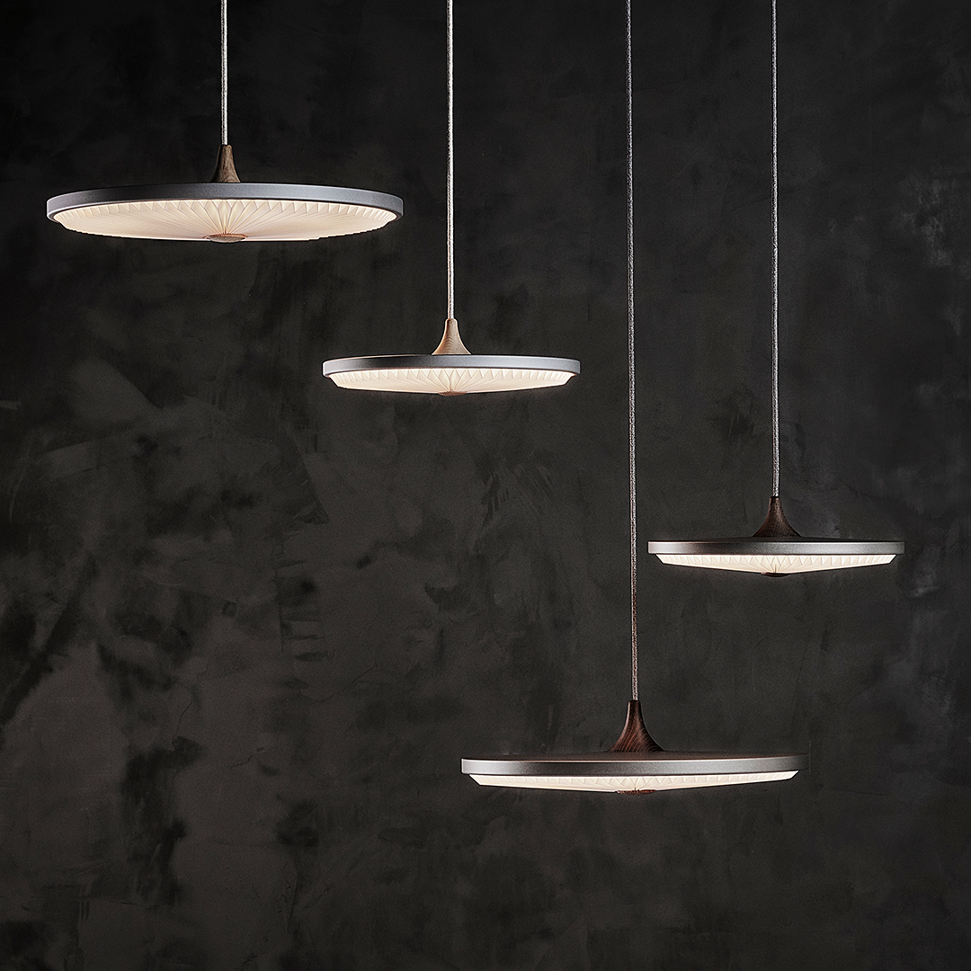 Hanging Lamp MODEL 198 SOLEIL Light Oak