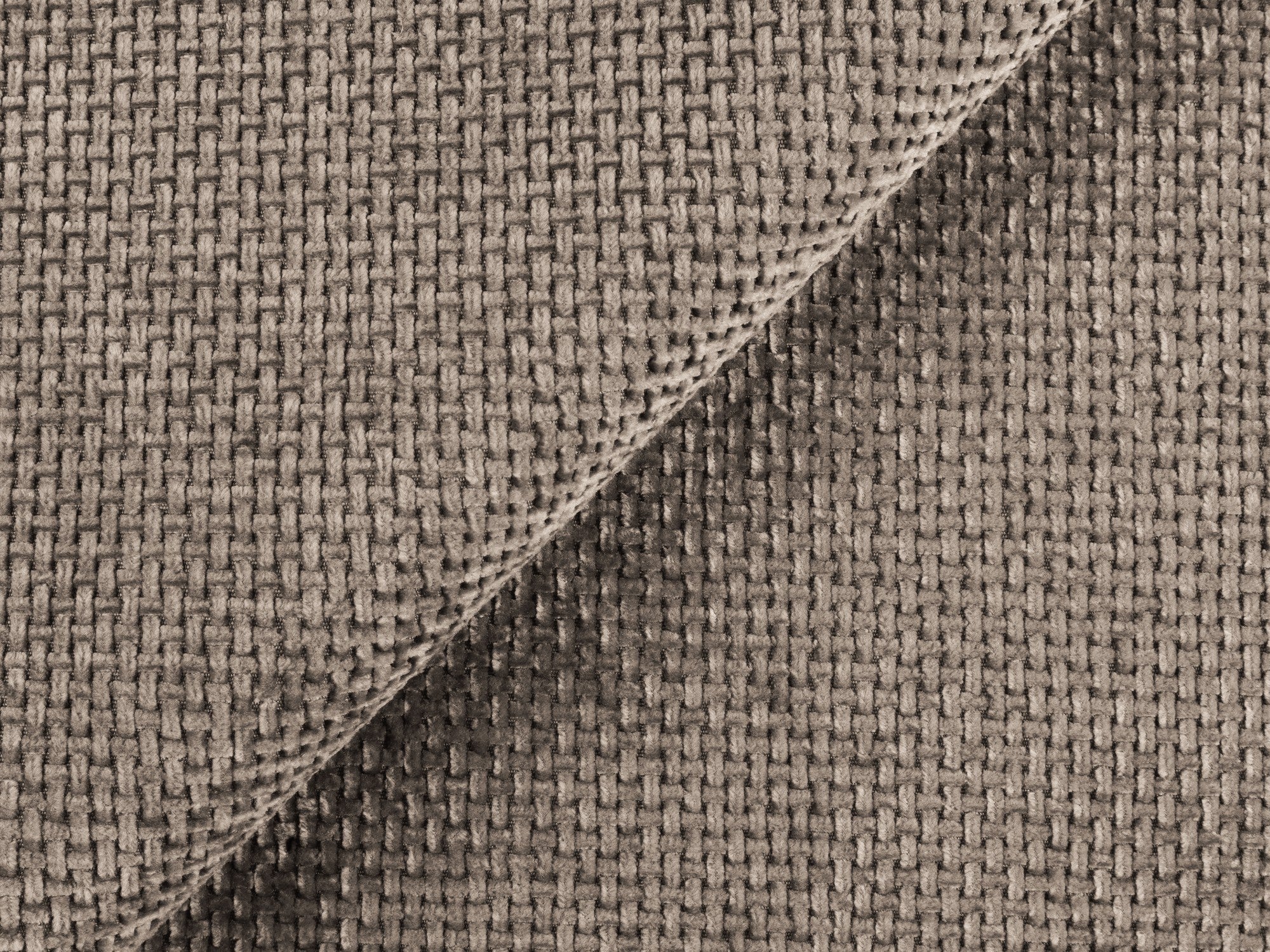 Left-facing modular corner sofa LOKUA dark beige chenille