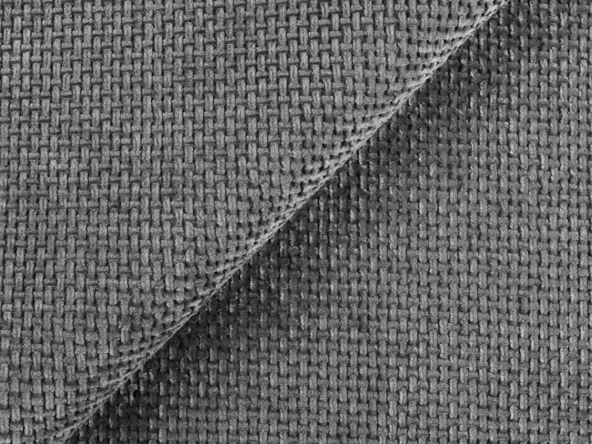 Pouf / module LOKUA gray chenille
