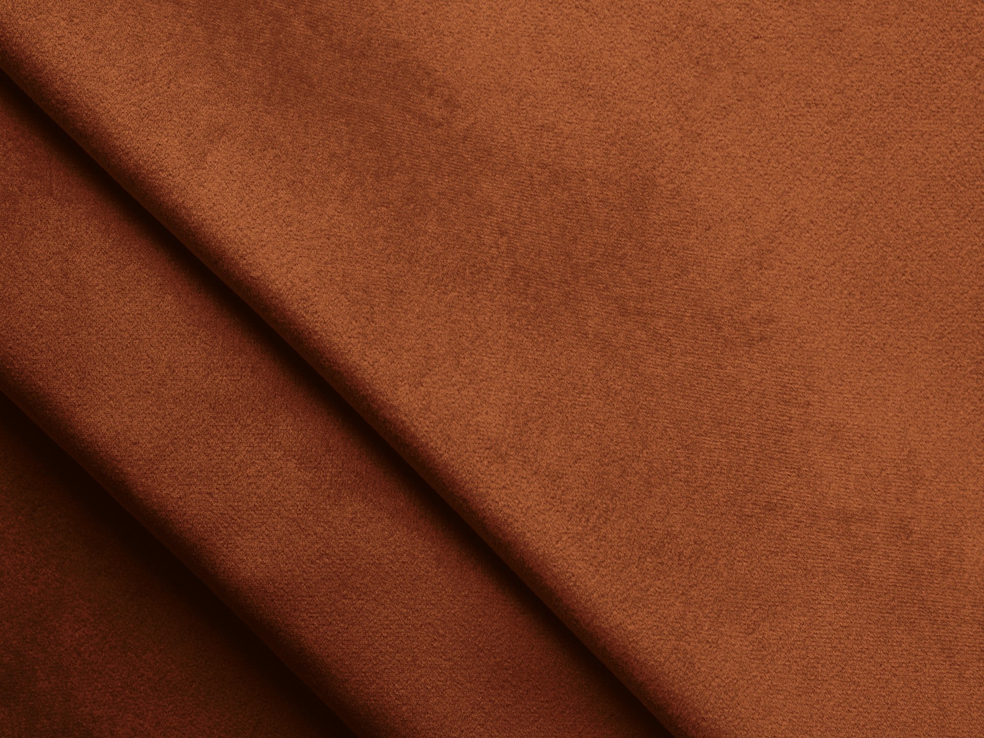 Velvet modular corner sofa right-sided LOKUA terracotta